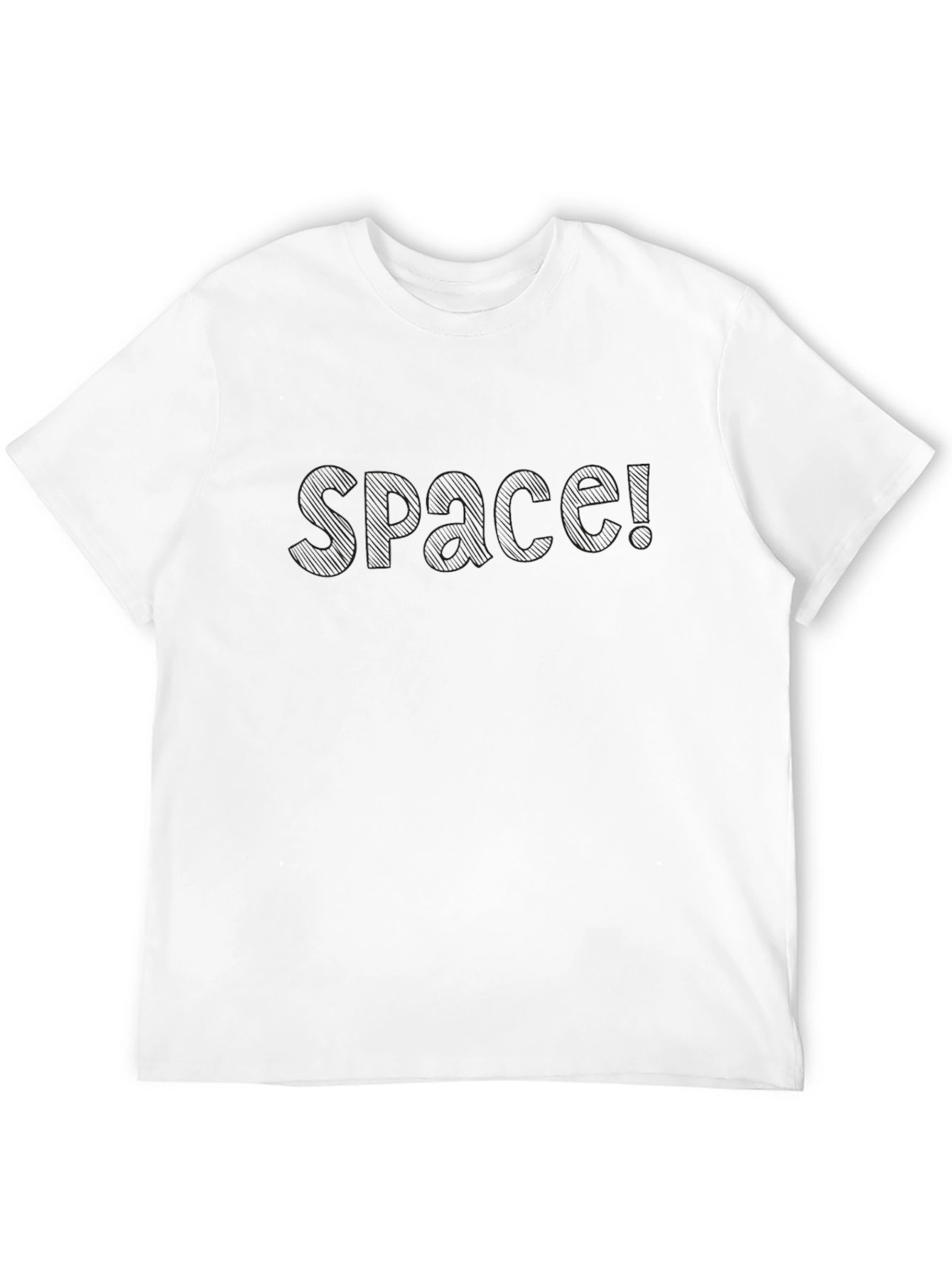 Black Men's Black SPACE! Graphic T-Shirt view 12