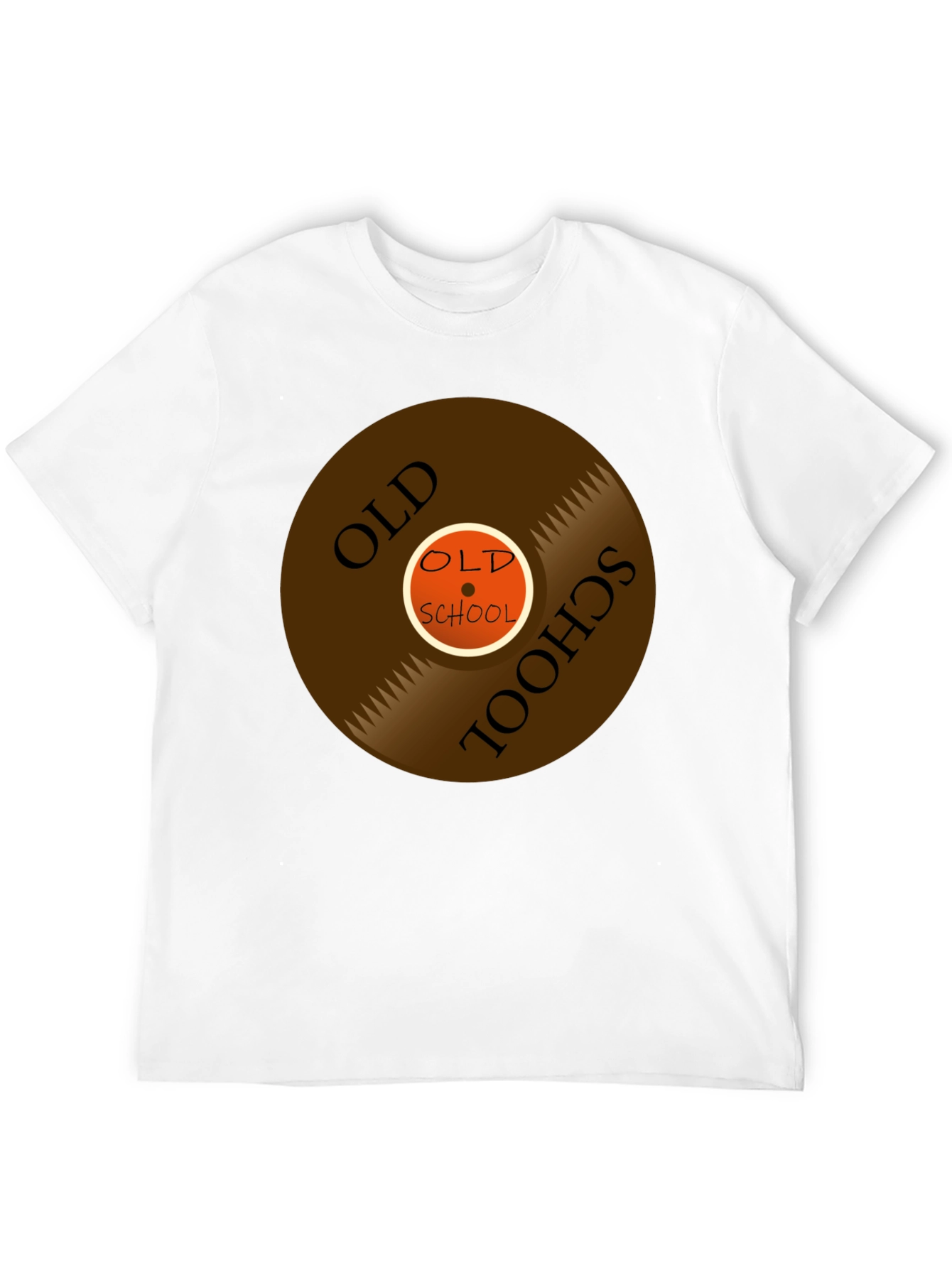 Black Old School Vinyl Record Graphic Tee view 12