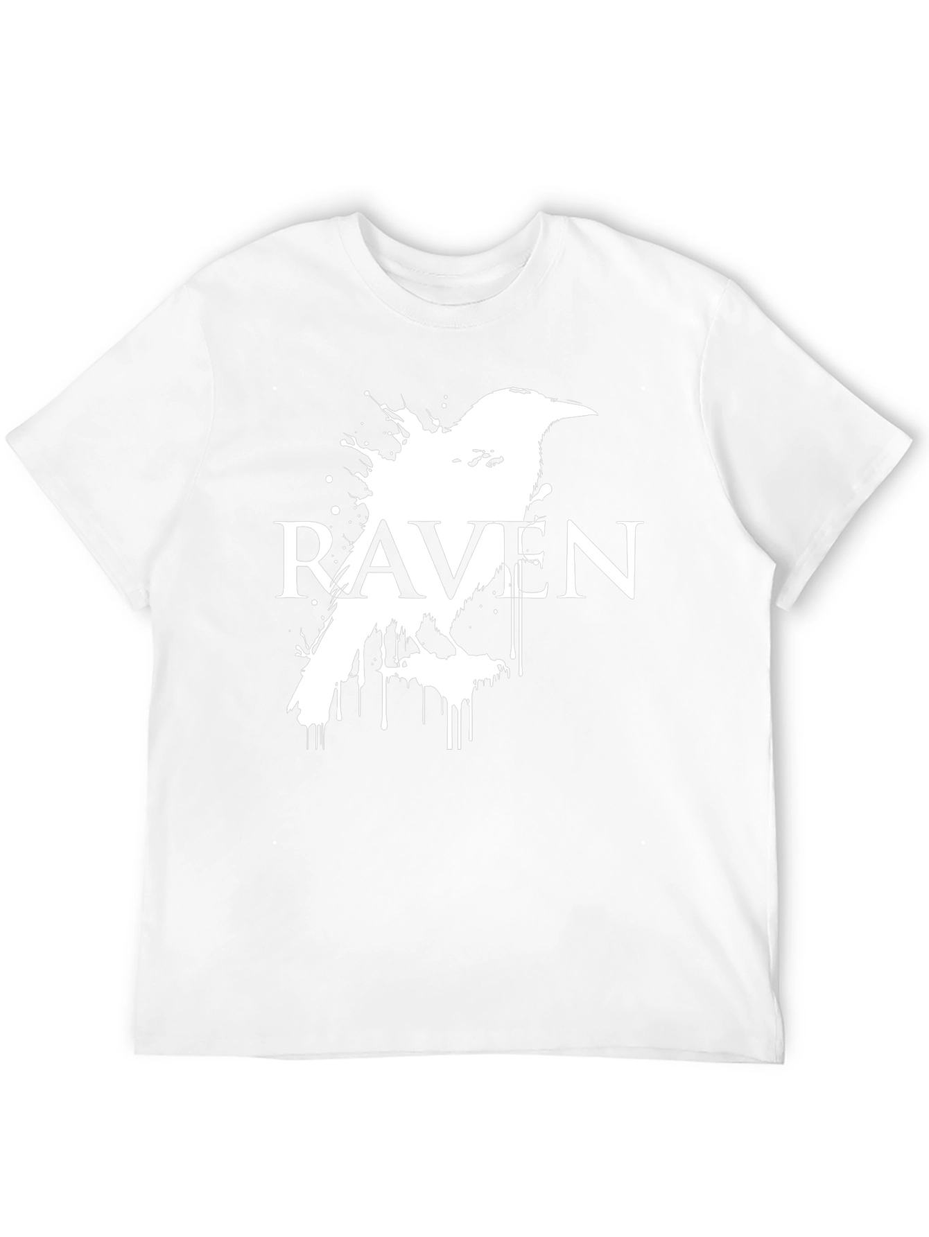 Black Raven Graphic Tee - Dark Bird Design view 12