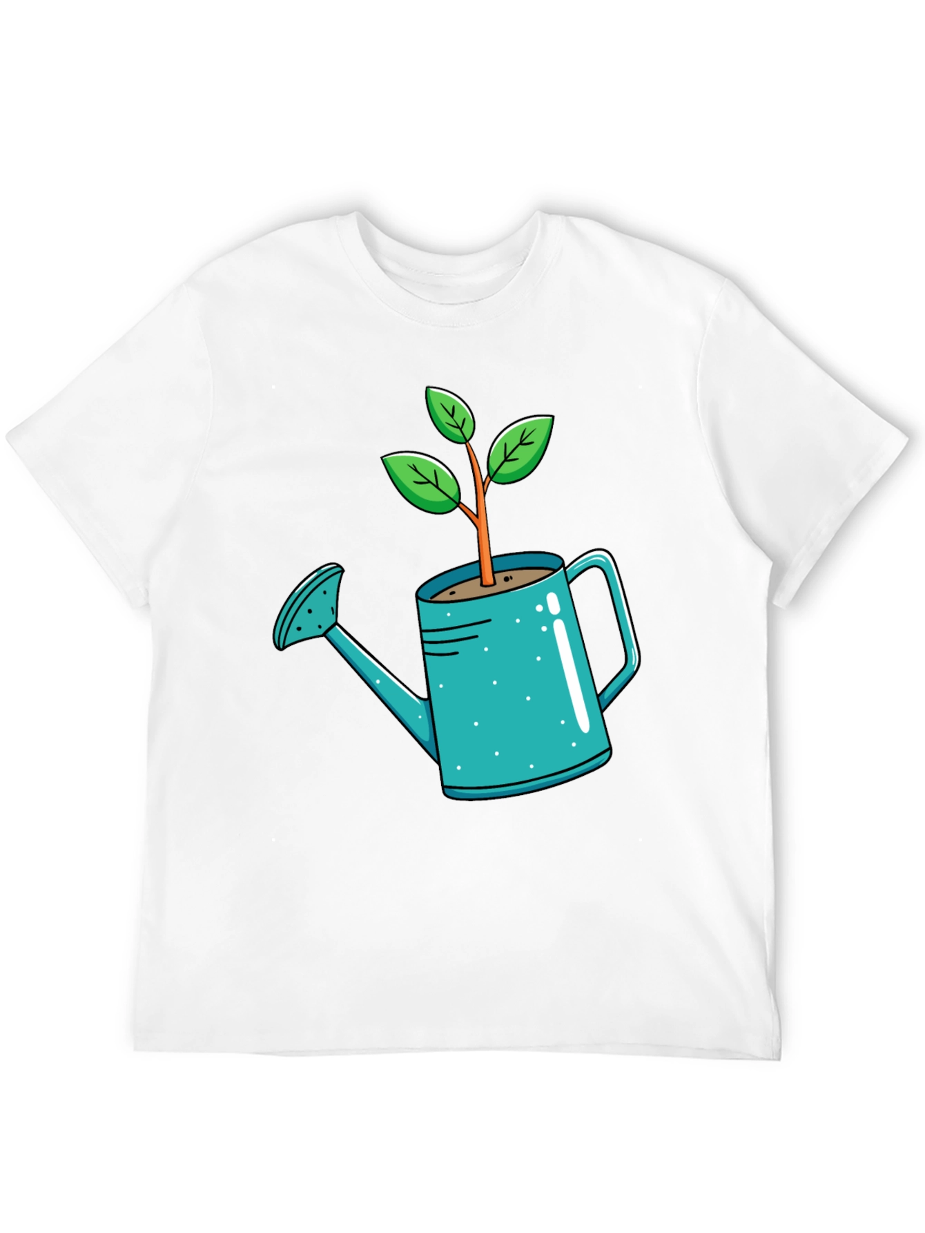 Black Plant Watering Can T-Shirt - Garden Lover Tee view 12