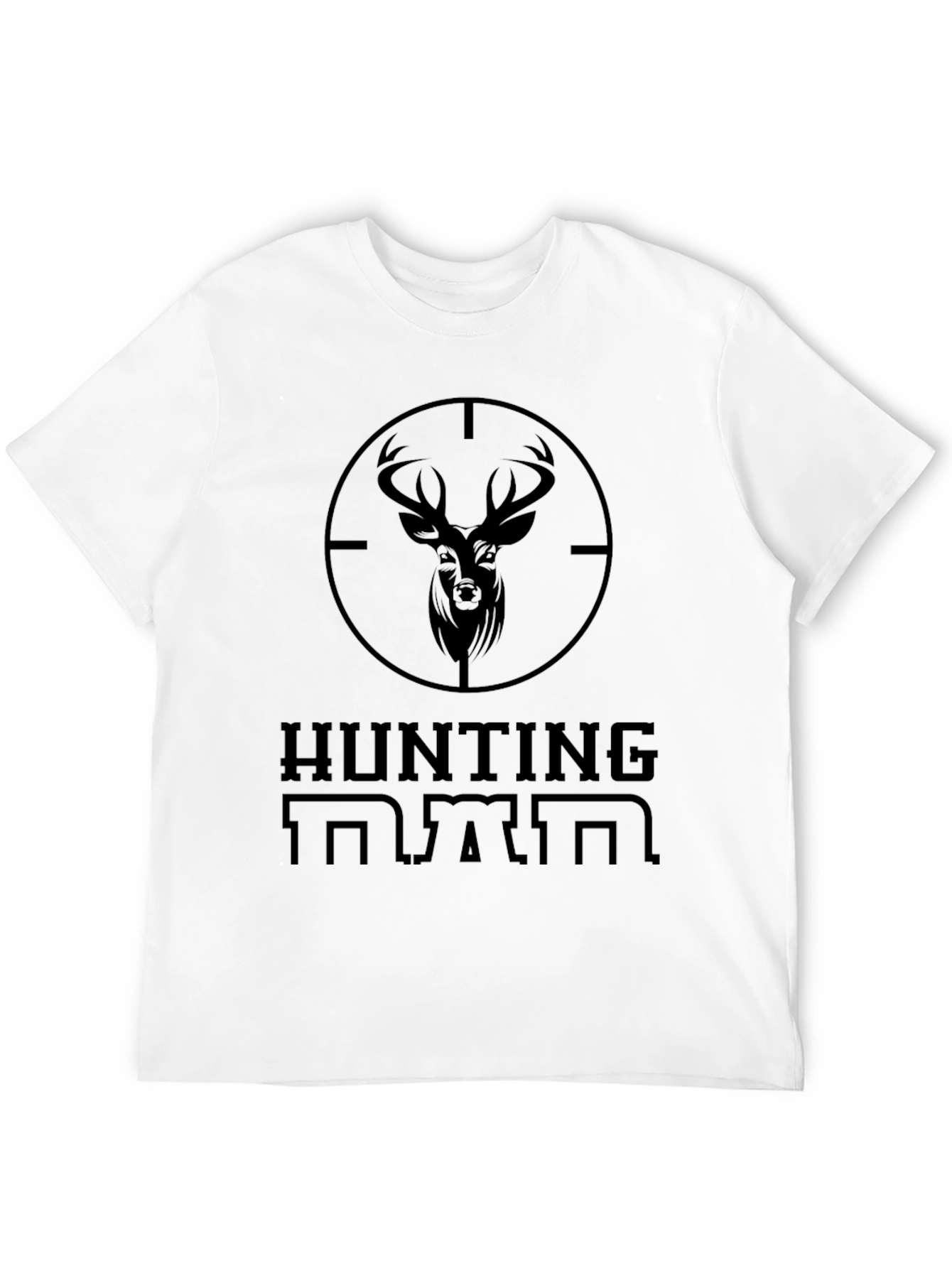 Black Hunting Dad T-Shirt view 12