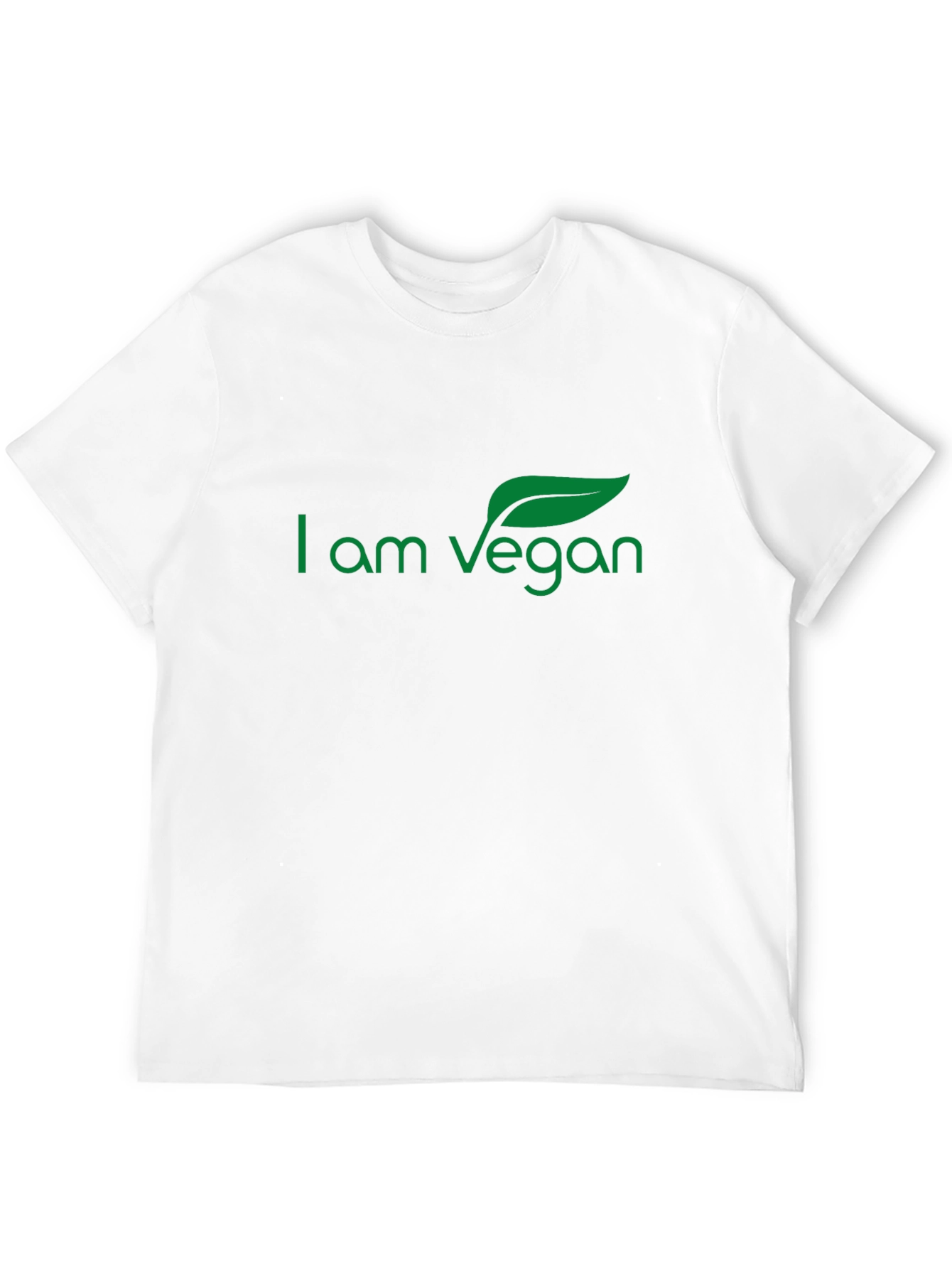 Black I Am Vegan Graphic Tee - Soft Cotton view 12