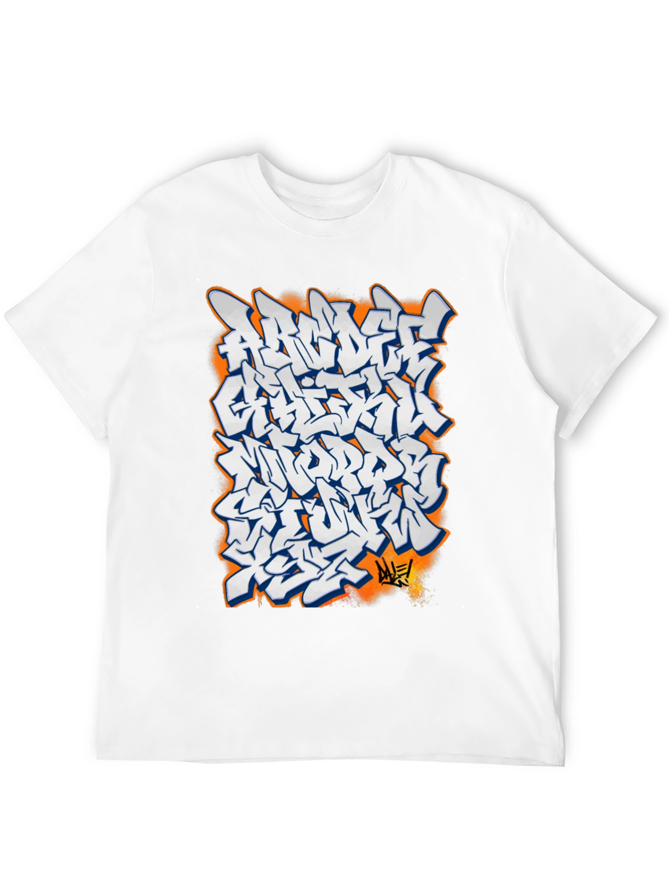 Black Urban Graffiti Graphic Tee - Cool Streetwear T-Shirt view 12