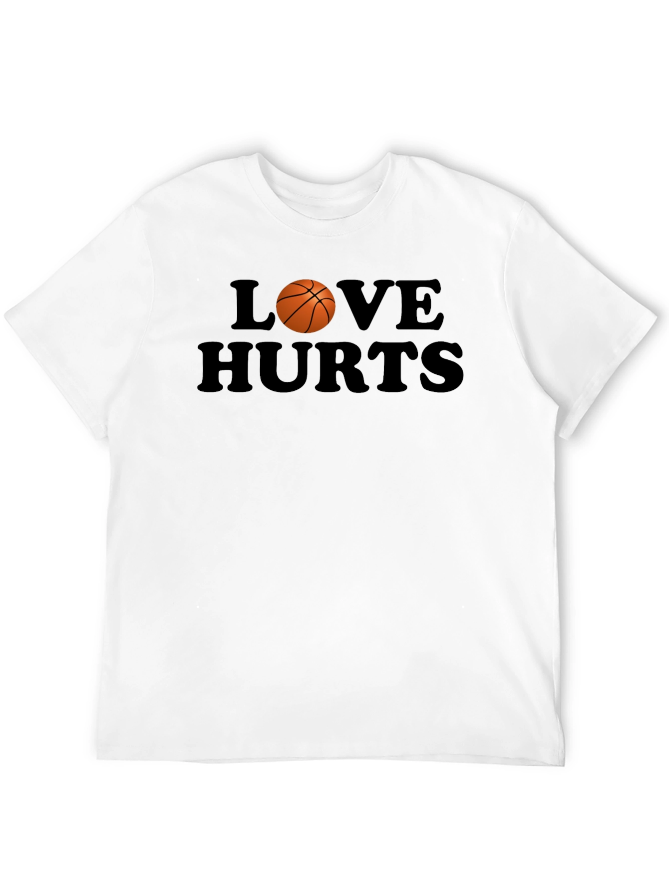 Black Love Hurts Basketball Graphic T-Shirt view 12