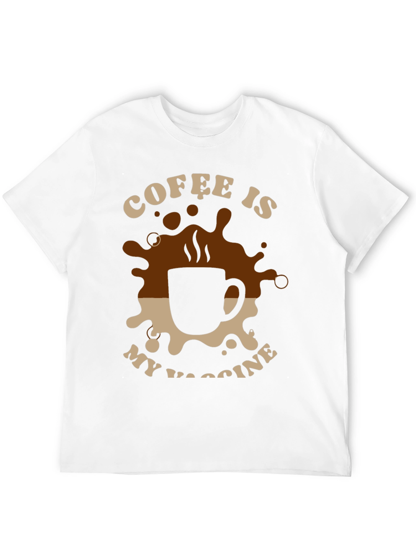 Black Coffee is My Vaccine T-Shirt - Black view 12