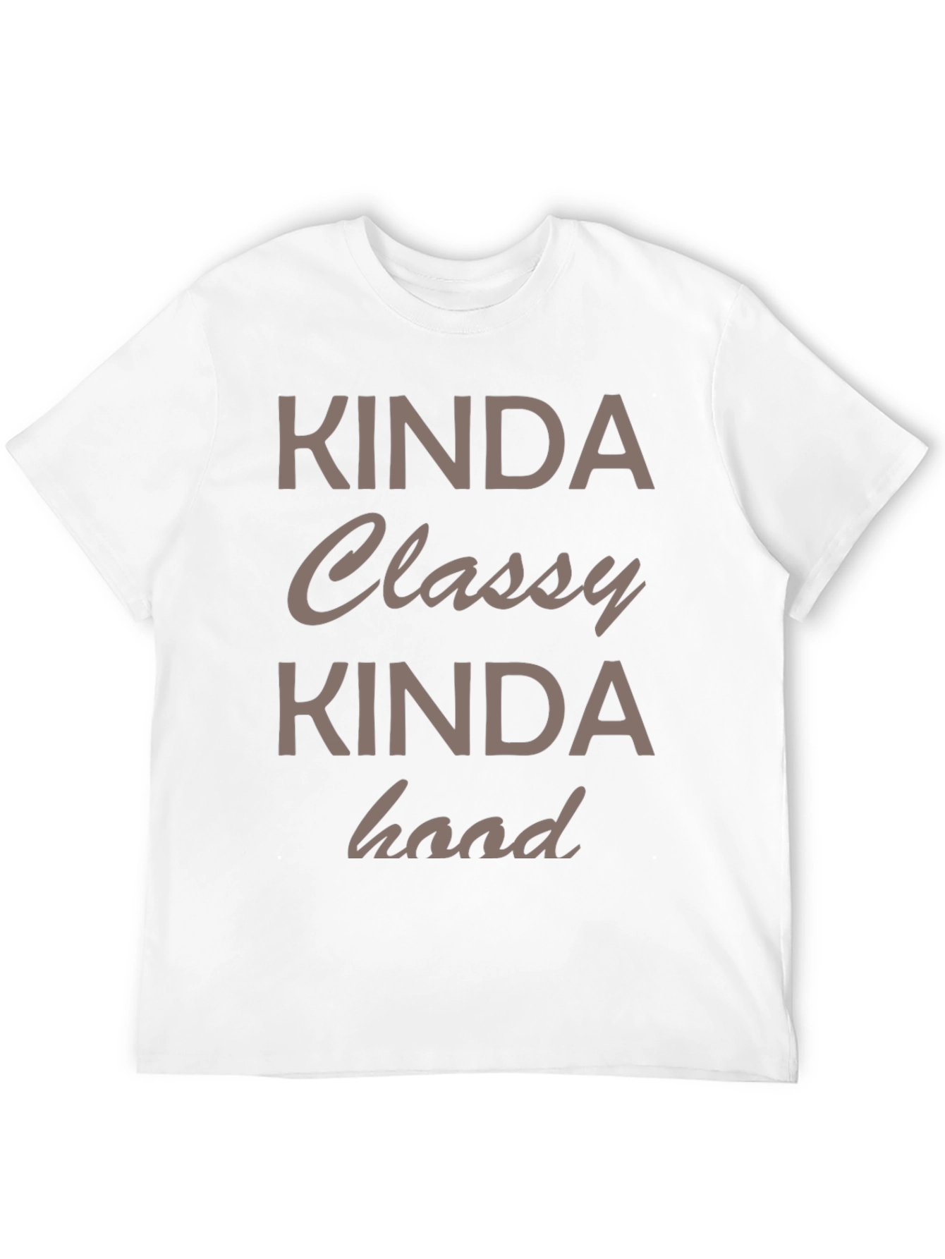 Black Kinda Classy Kinda Hood Graphic Tee view 12