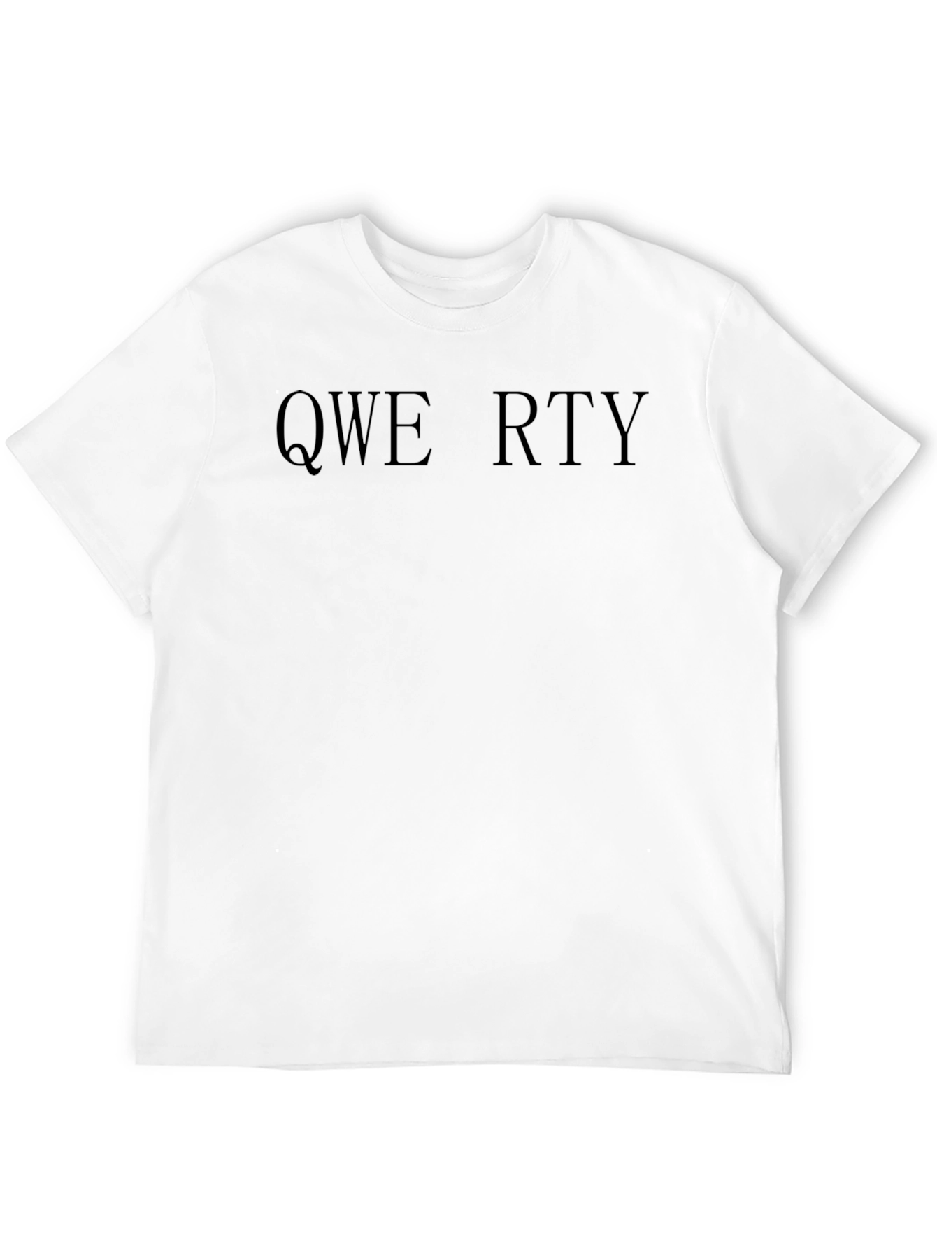Black QWERTY Black Crew Neck T-Shirt view 12