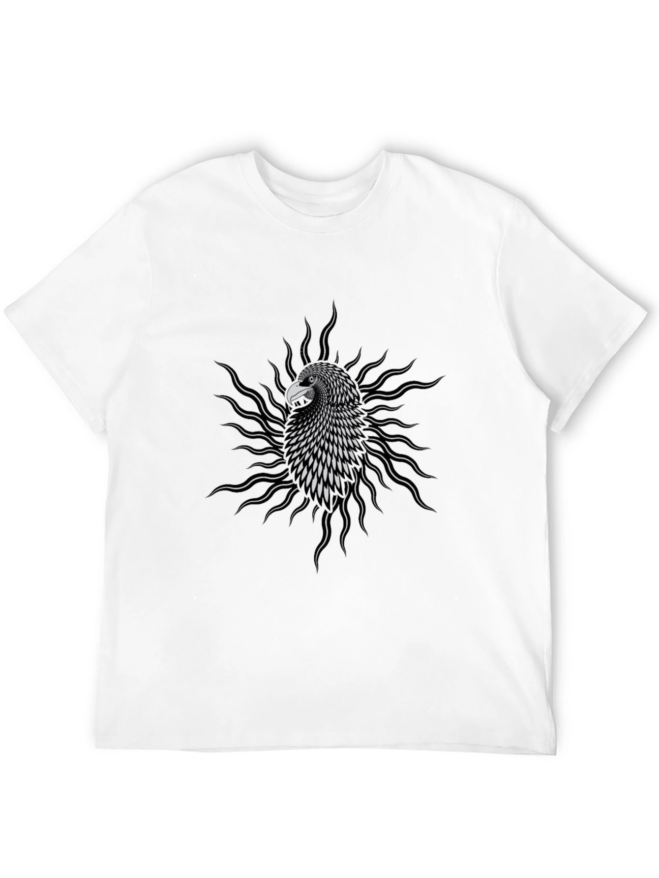 Black Striking Eagle Graphic Tee - Black view 12