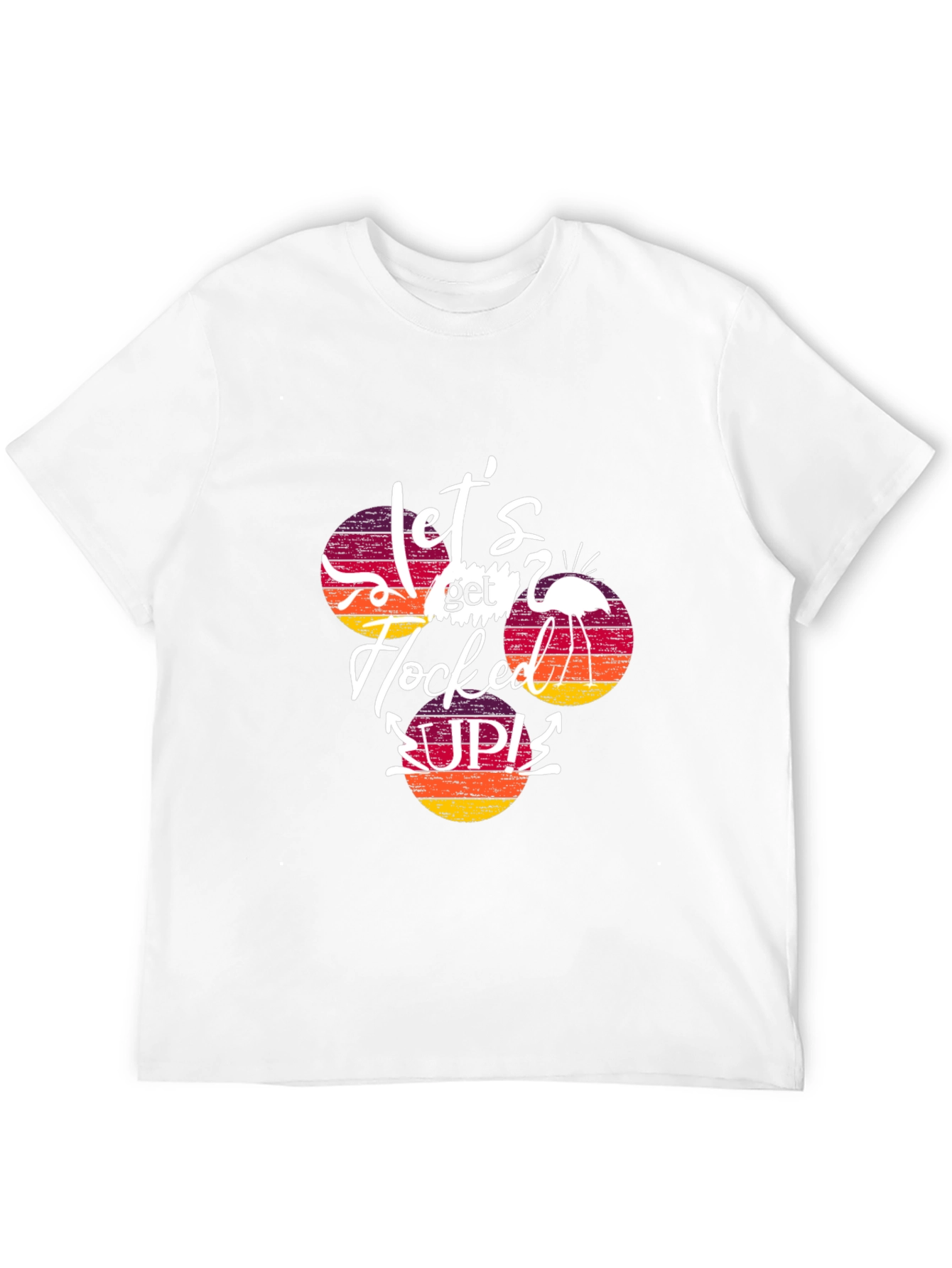 Black Let's Get Flocked Up! T-Shirt view 12