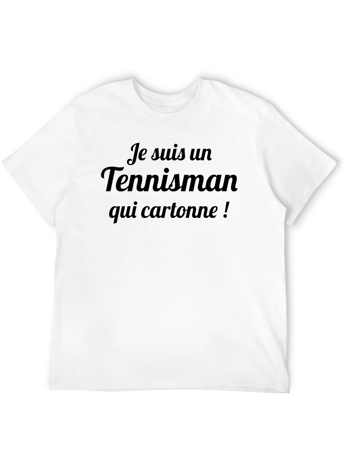 Black Je Suis Un Tennisman Graphic Tee view 12