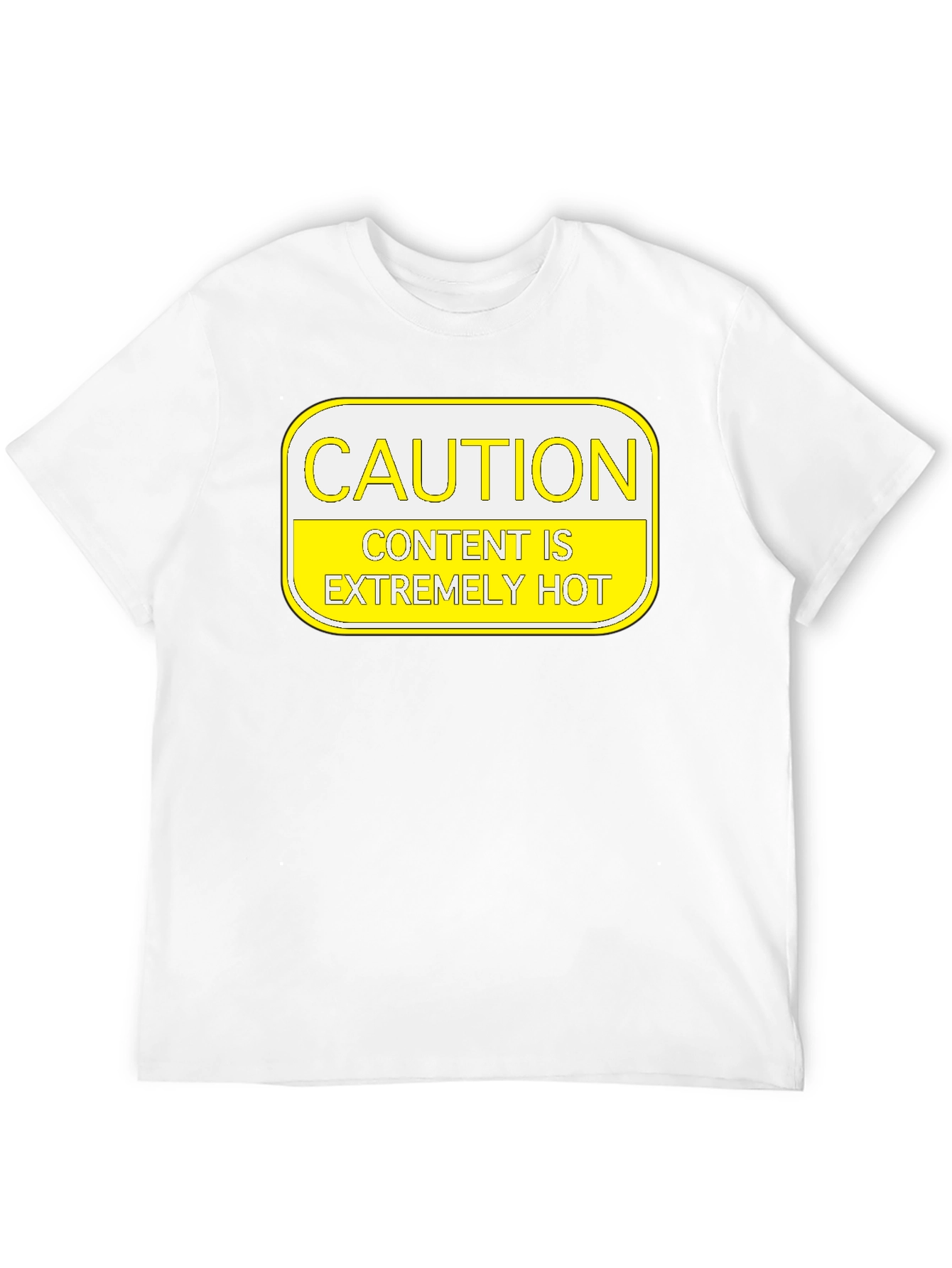 Black Caution: Content Is Extremely Hot T-Shirt view 12