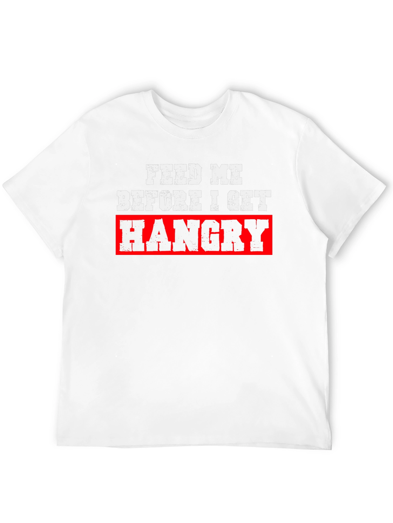 Black Feed Me Before I Get Hangry Black T-Shirt view 12