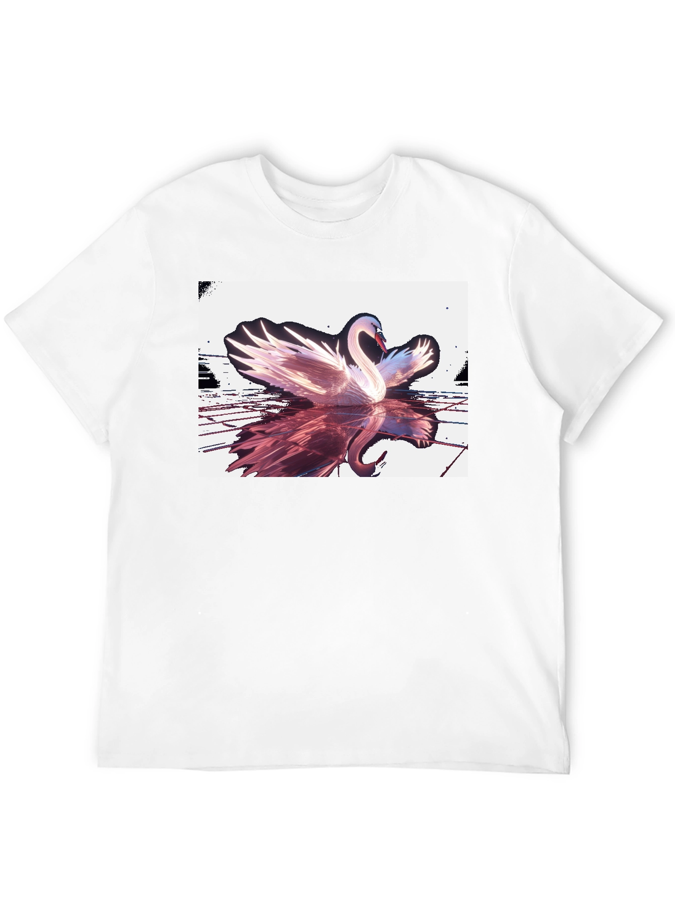 Black Swan Reflection Graphic Tee - Black view 12