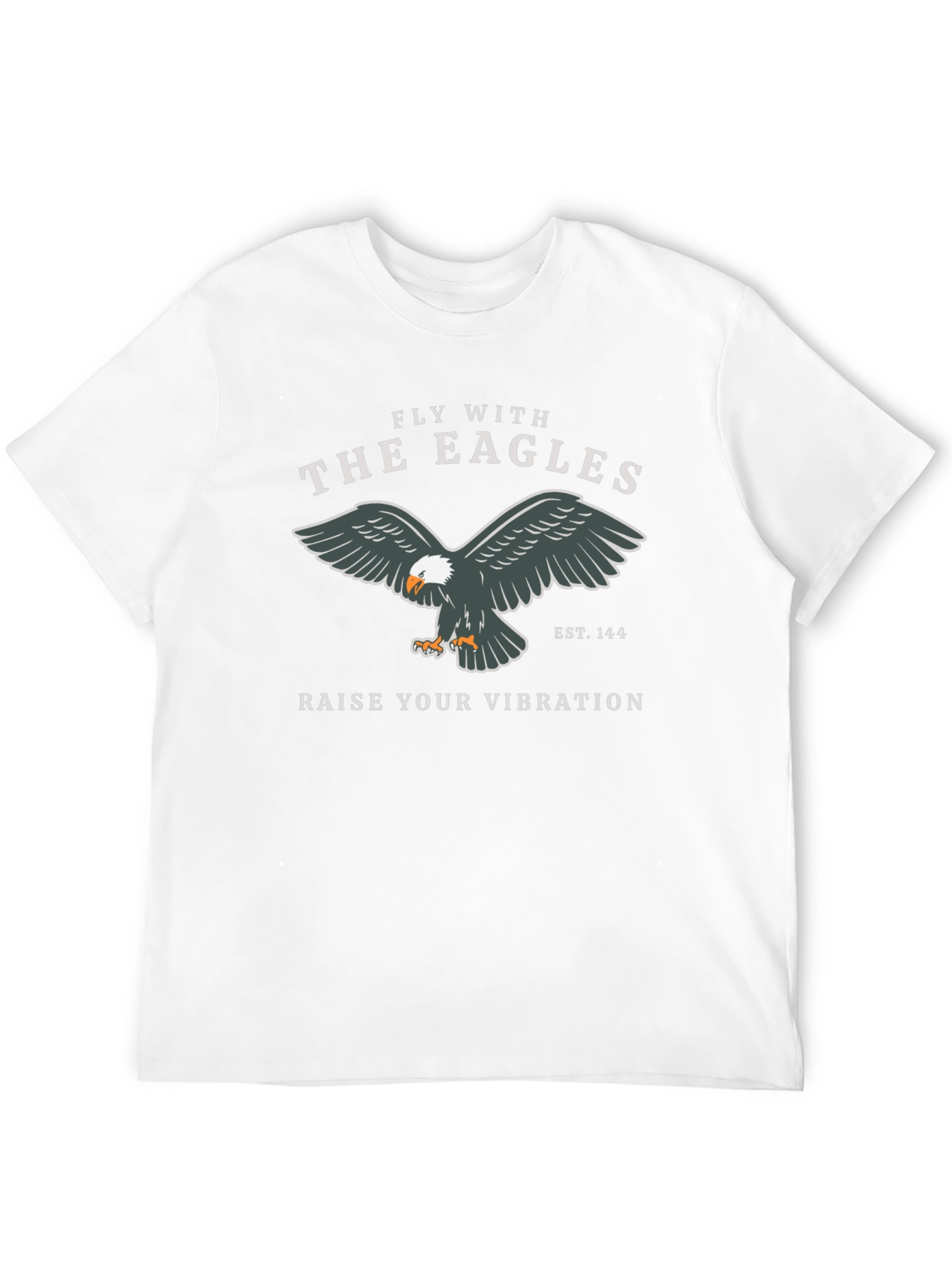 Black Fly with the Eagles Graphic T-Shirt - Premium Black Tee view 12