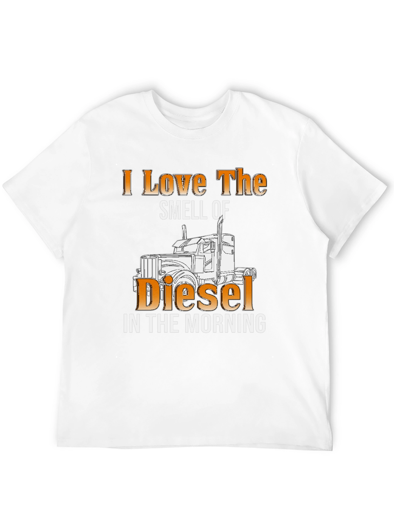 Black I Love the Smell of Diesel T-Shirt view 12