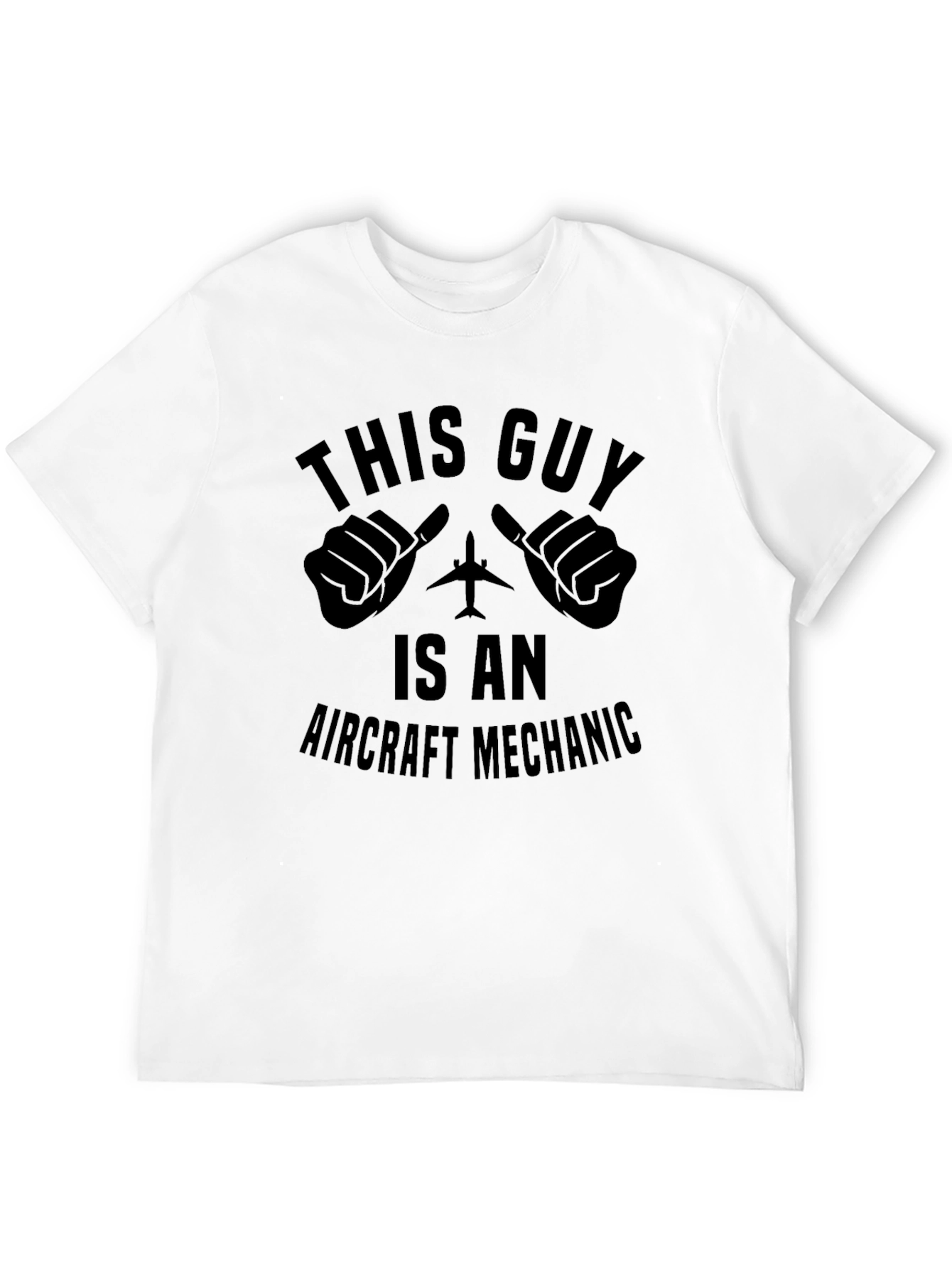 Black Aircraft Mechanic T-Shirt - Funny Gift for Aviation Enthusiasts view 12