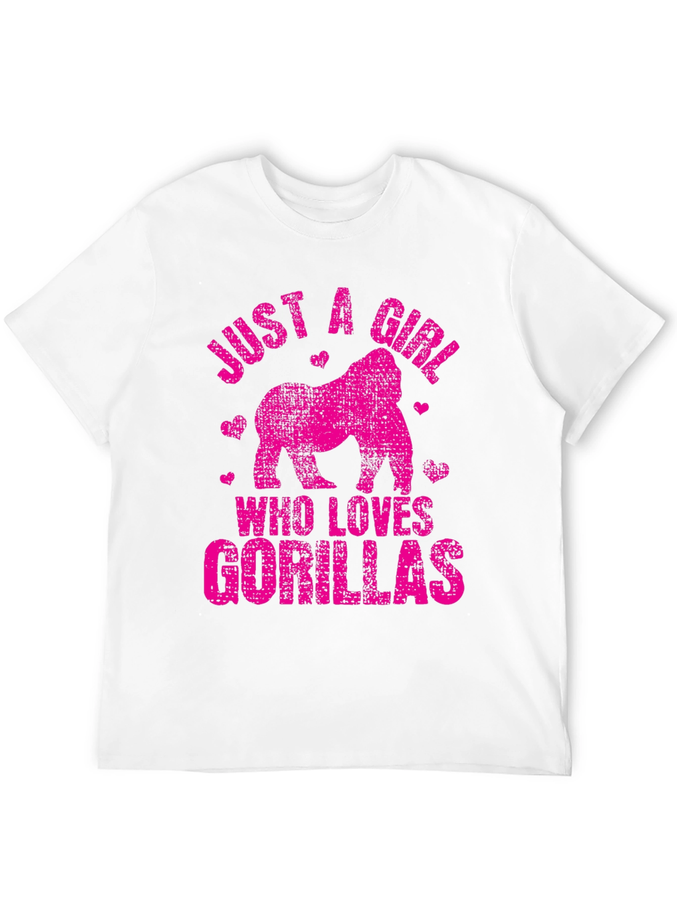 Black Gorilla Lover T-Shirt - Just a Girl Who Loves Gorillas! view 12