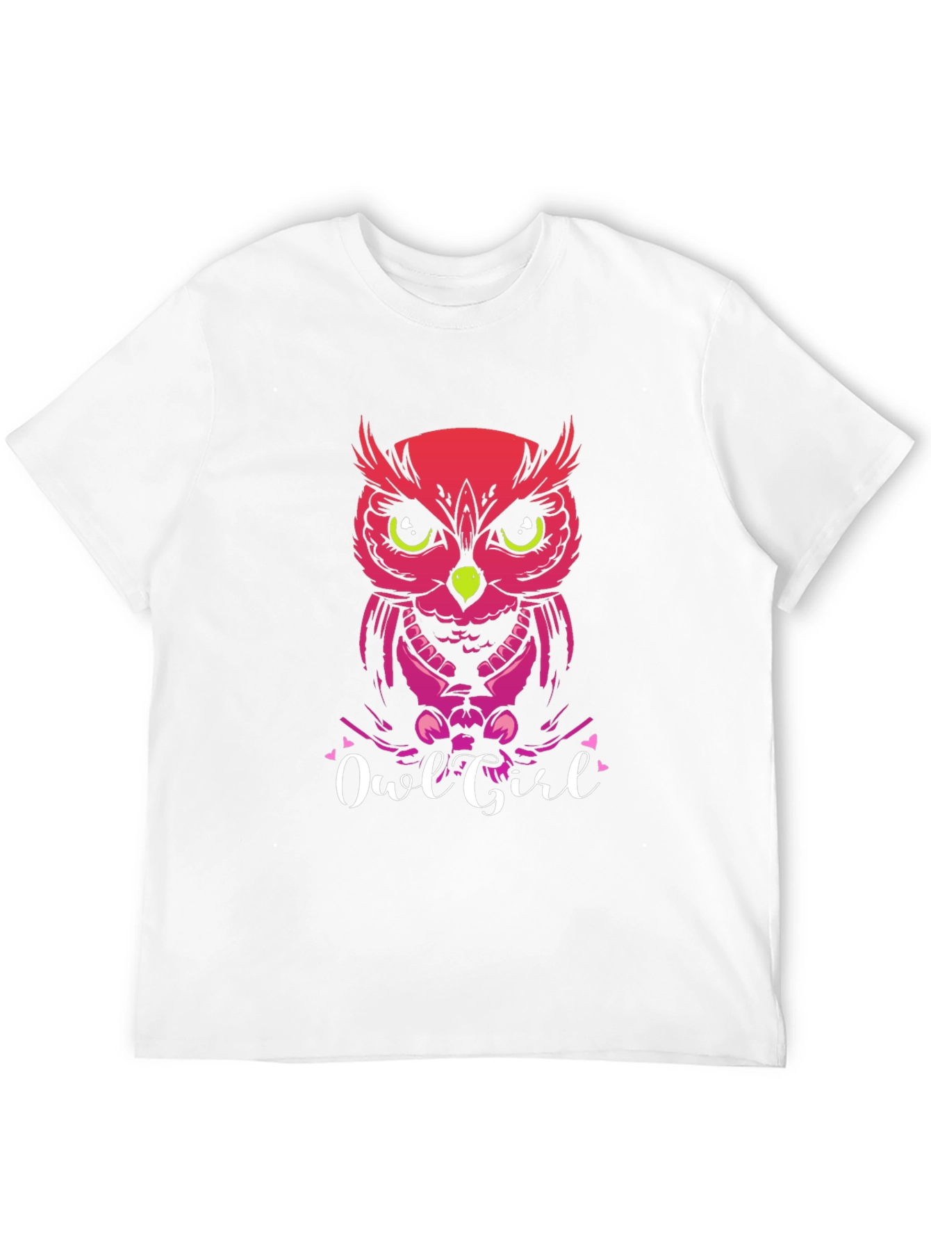 Black Owl Girl Graphic Tee - Unique Fashion Statement view 12