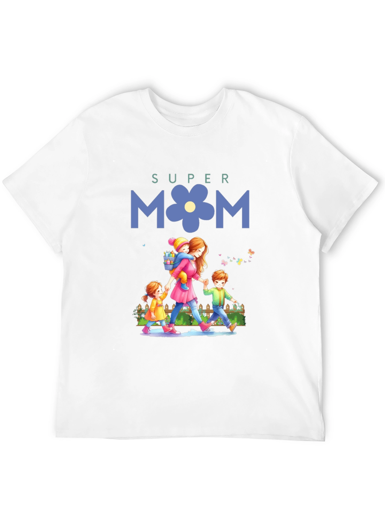 Black Super Mom T-Shirt - Mother's Day Gift view 12