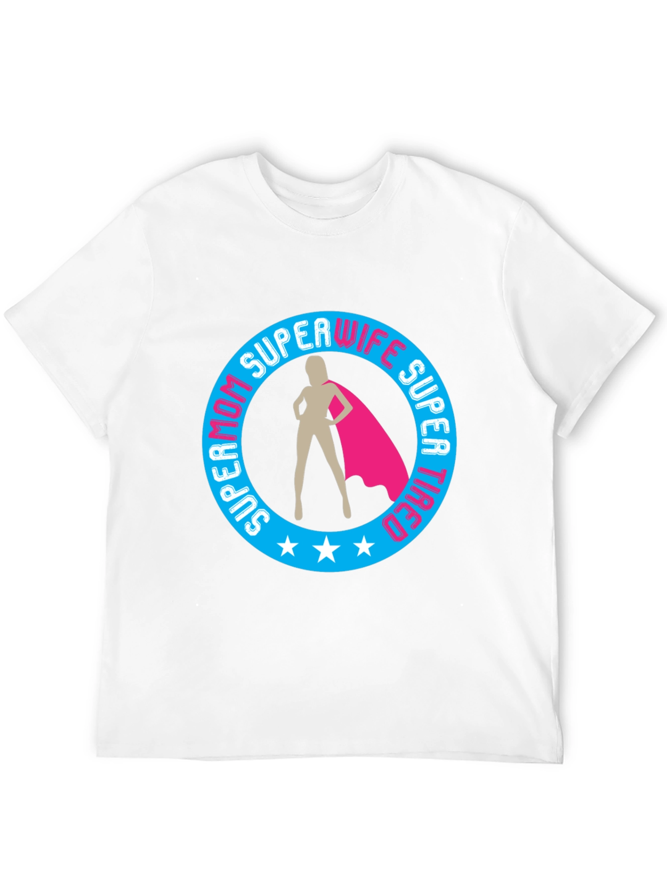 Black Super Mom Wife Tired Graphic T-Shirt view 12