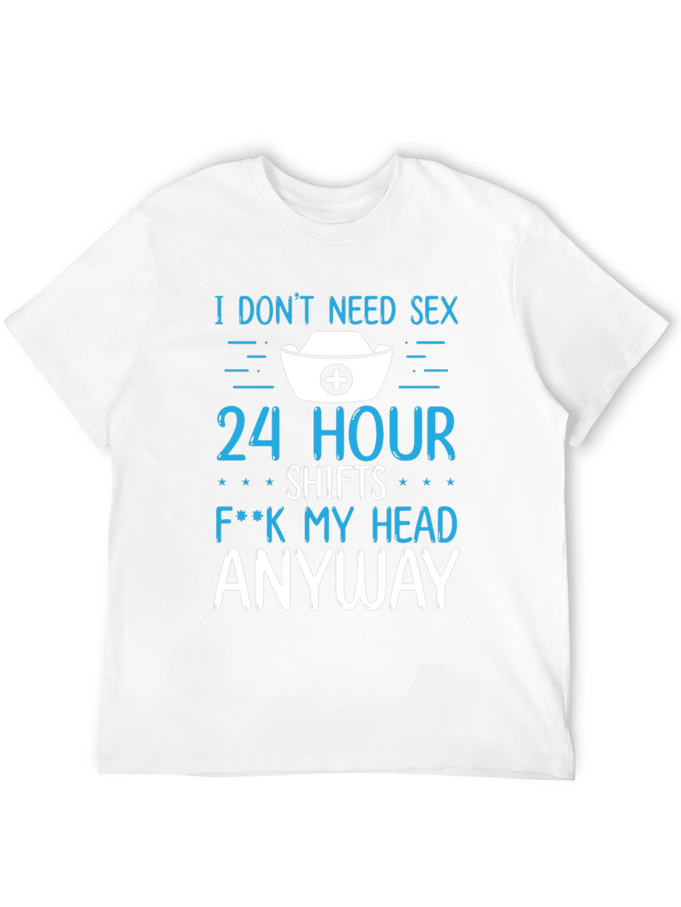 Black Funny Nurse T-Shirt - 24 Hour Shifts view 12
