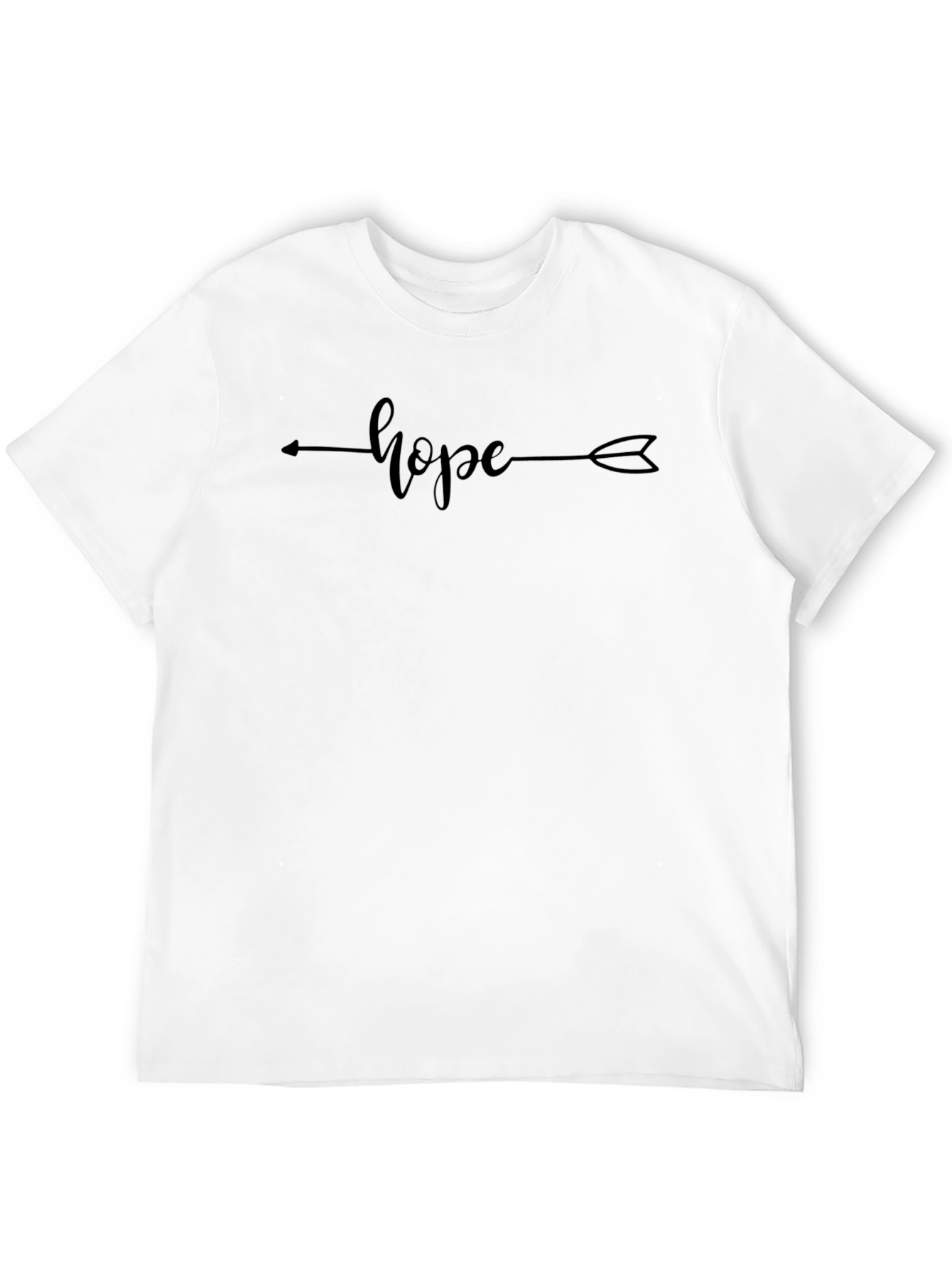Black Hope Arrow Graphic T-Shirt - Unisex Casual Tee view 12