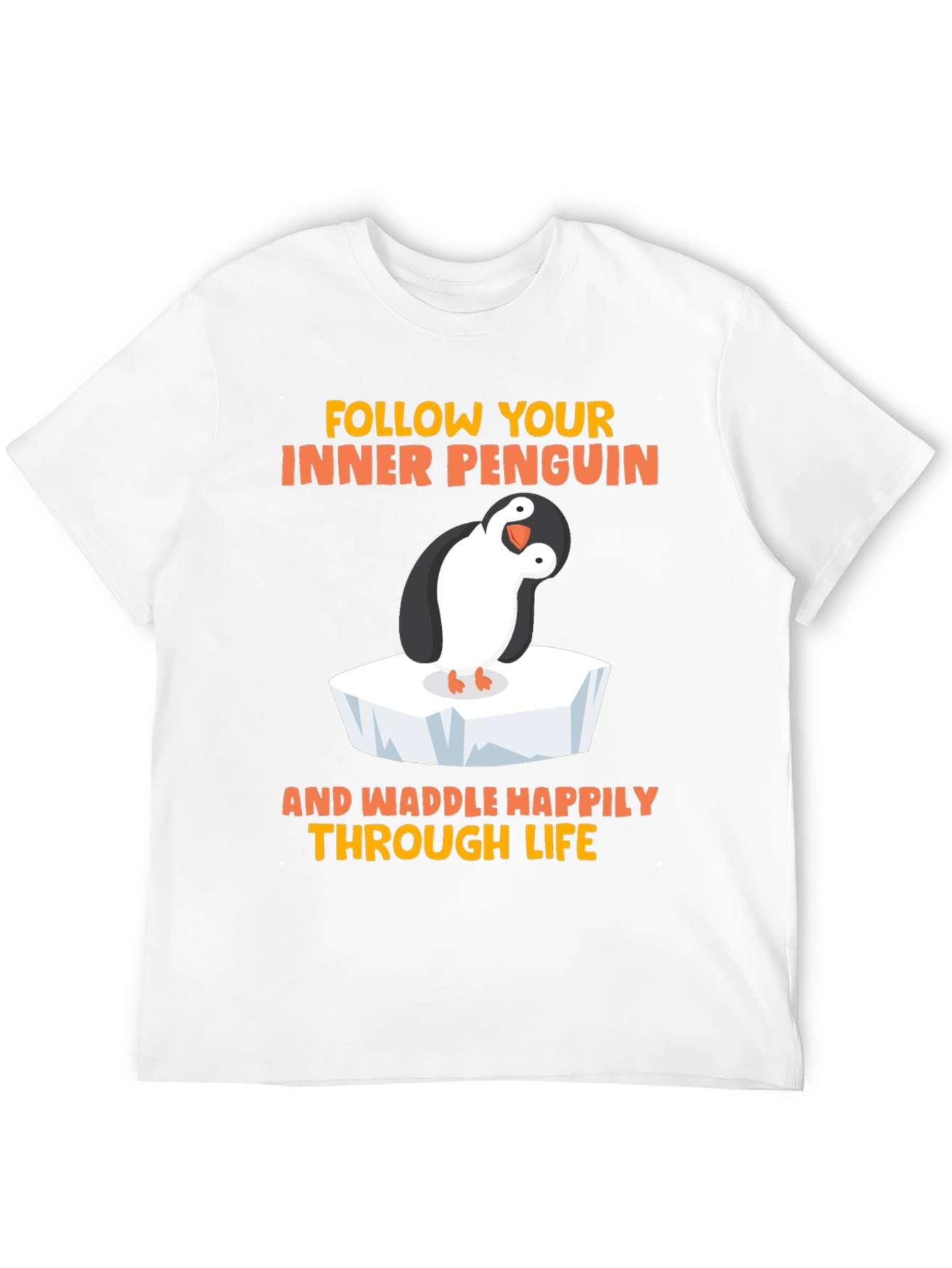 Black Penguin Graphic T-Shirt - Waddle Happily view 12