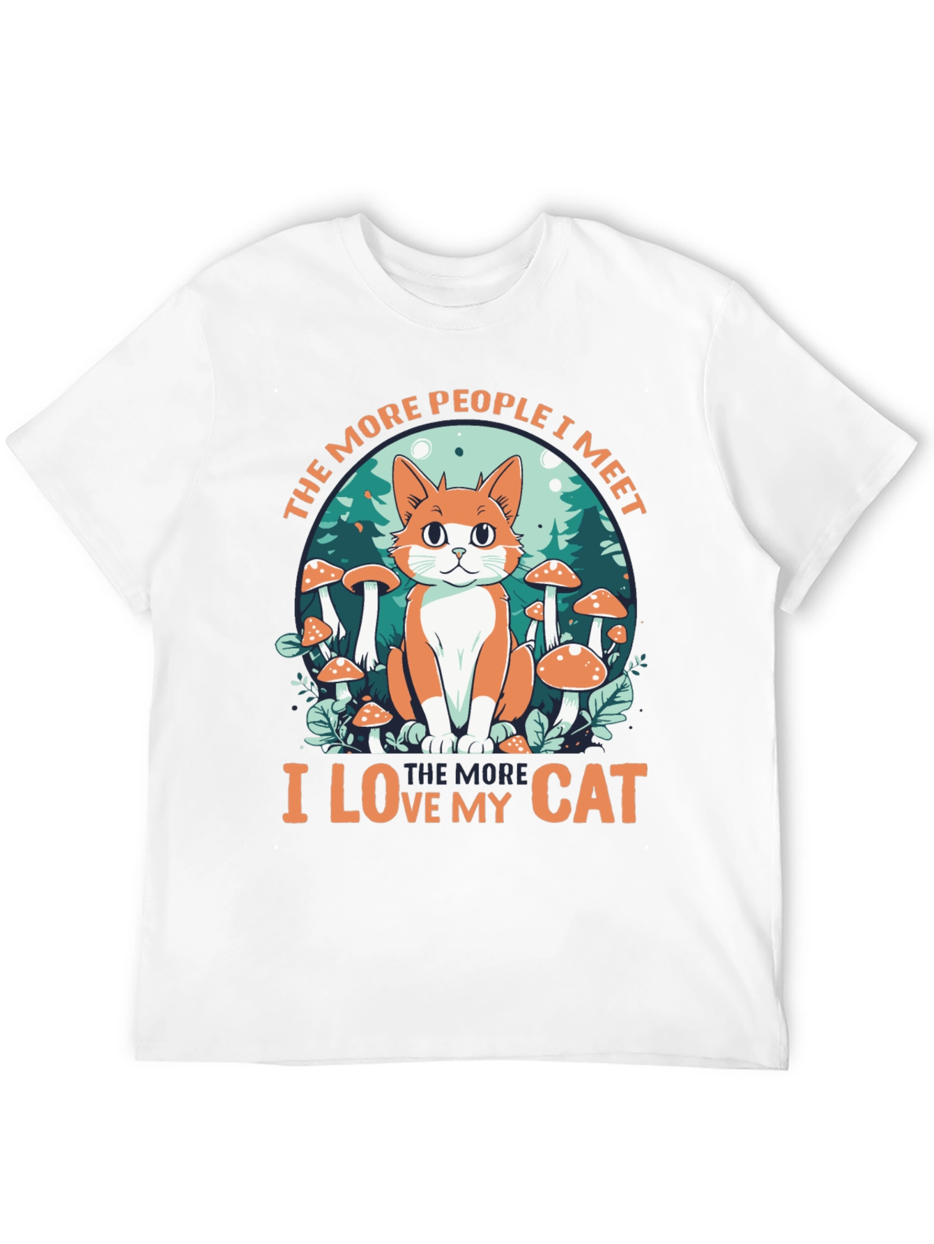 Black Cat Lover Graphic Tee - People vs. Cats! view 12