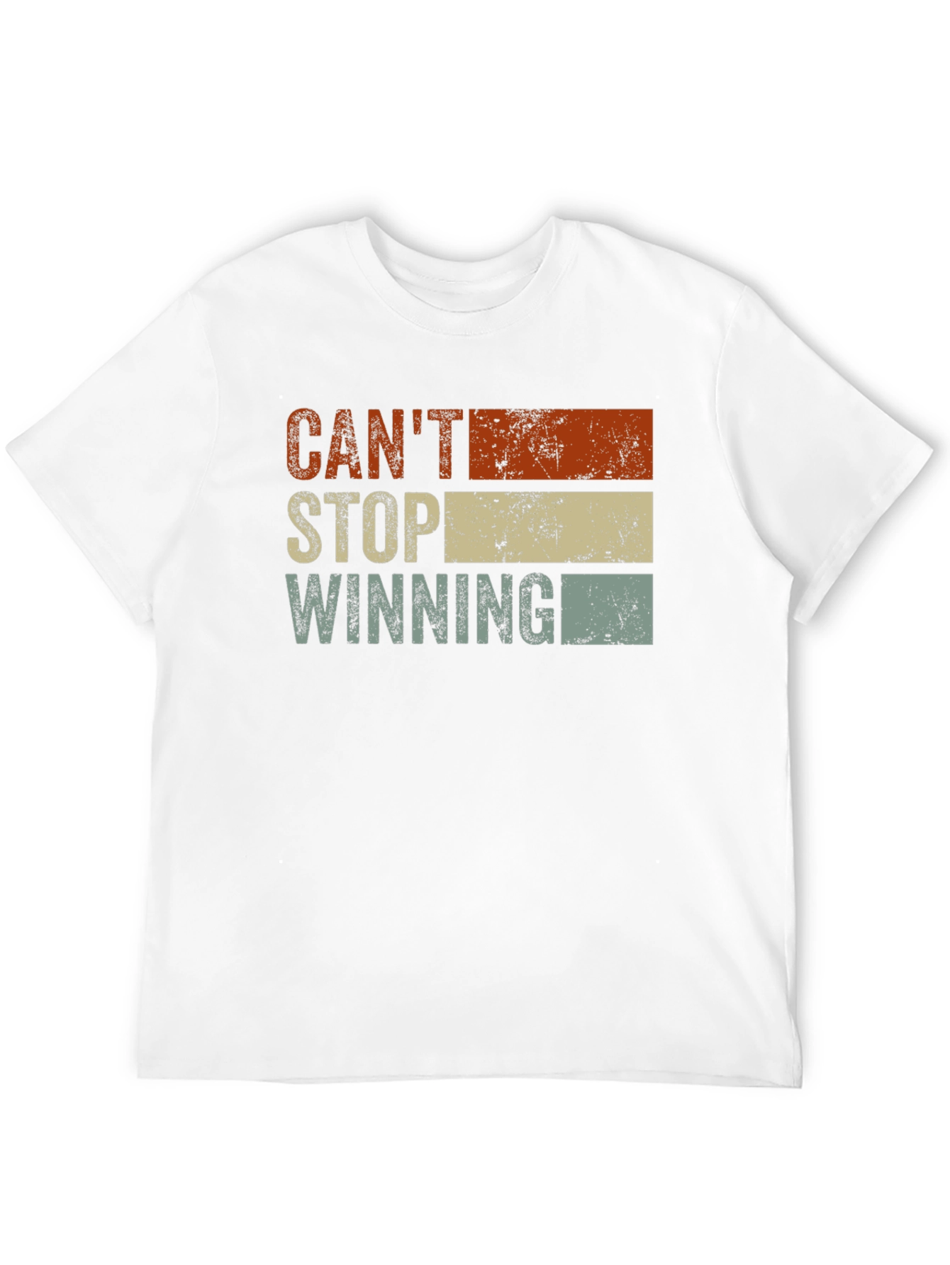 Black Can't Stop Winning Vintage Graphic T-Shirt view 12