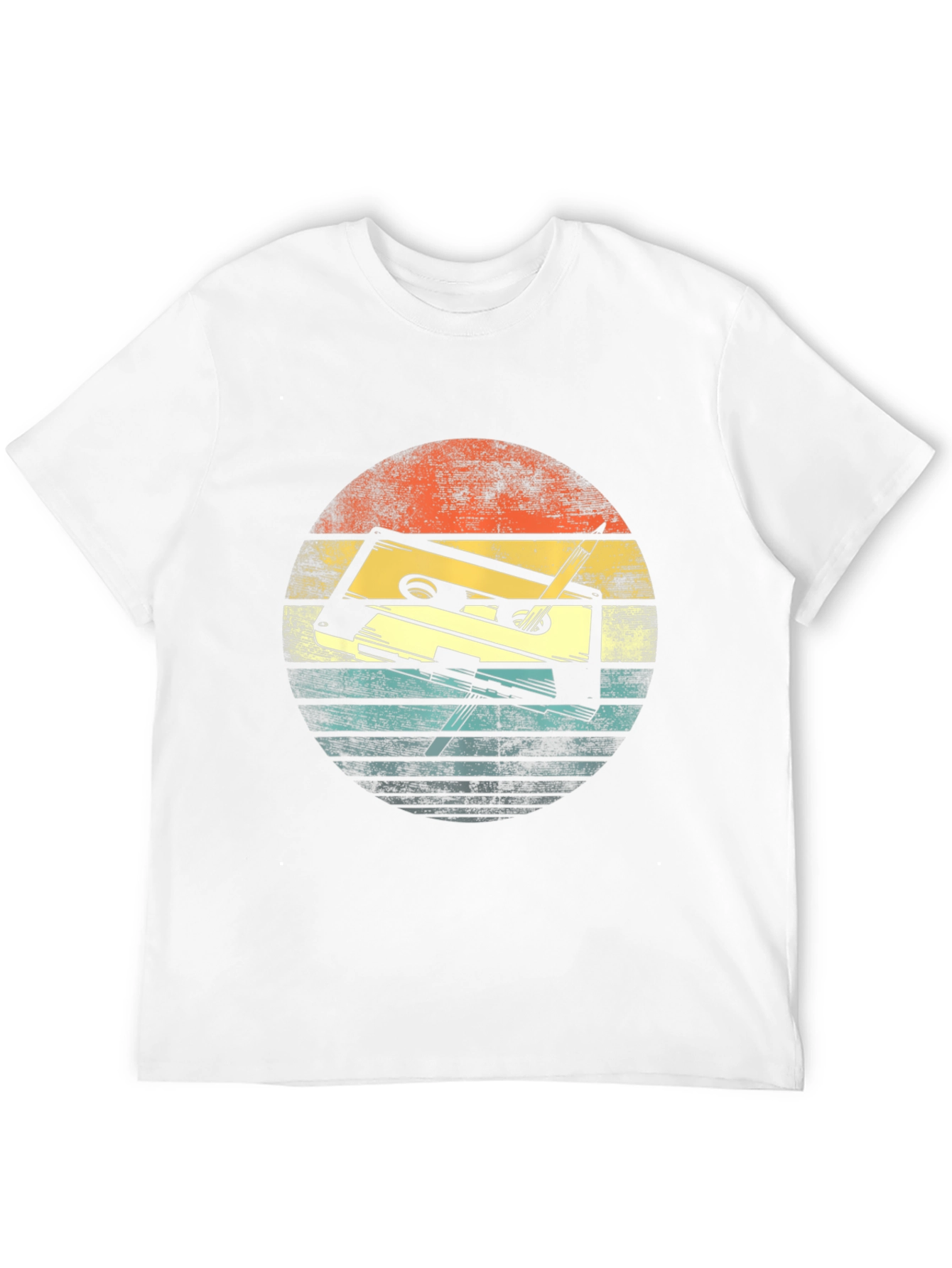 Black Retro Cassette Tape Graphic T-Shirt view 12