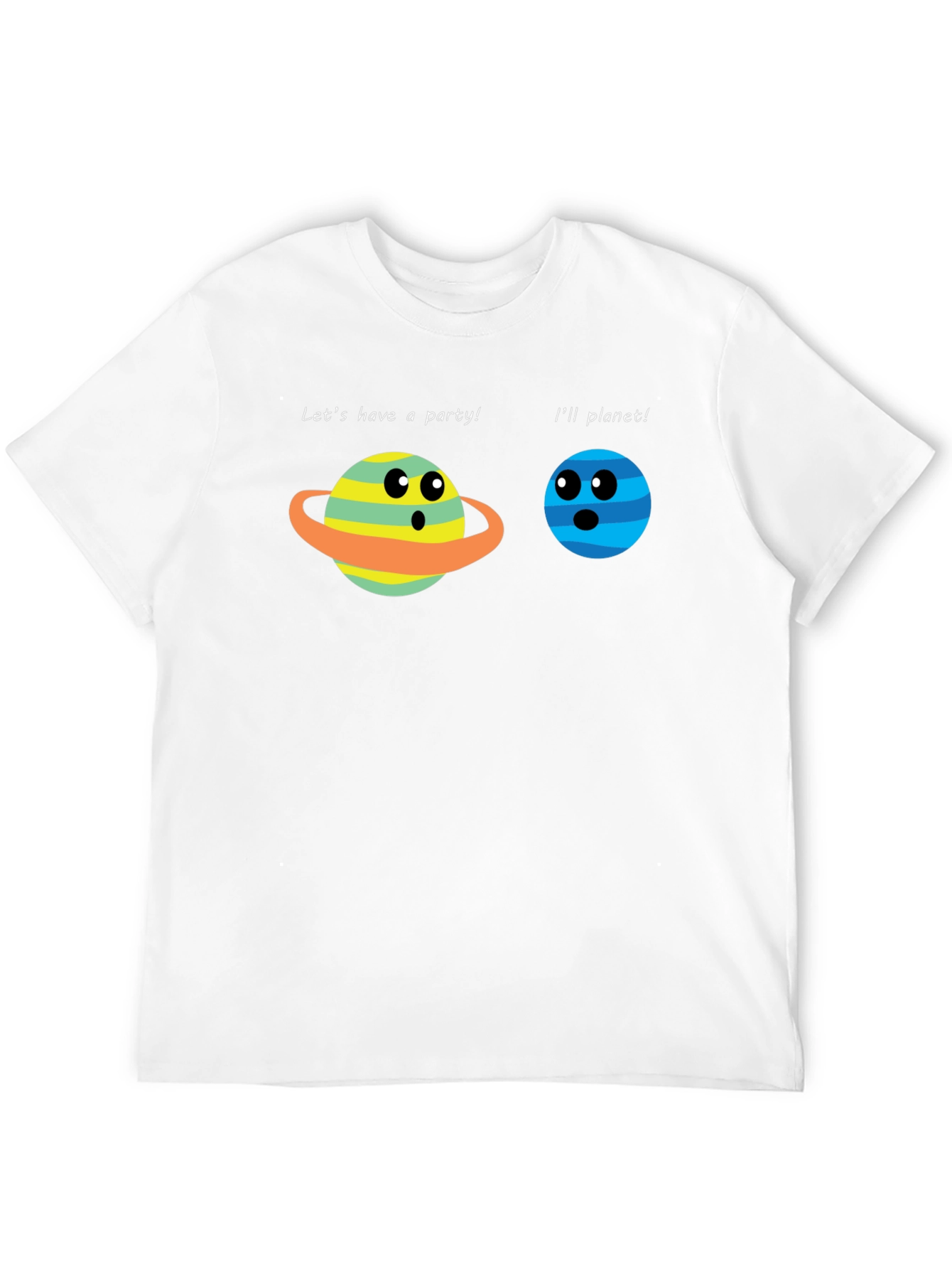 Black Funny Planet Party T-Shirt view 12