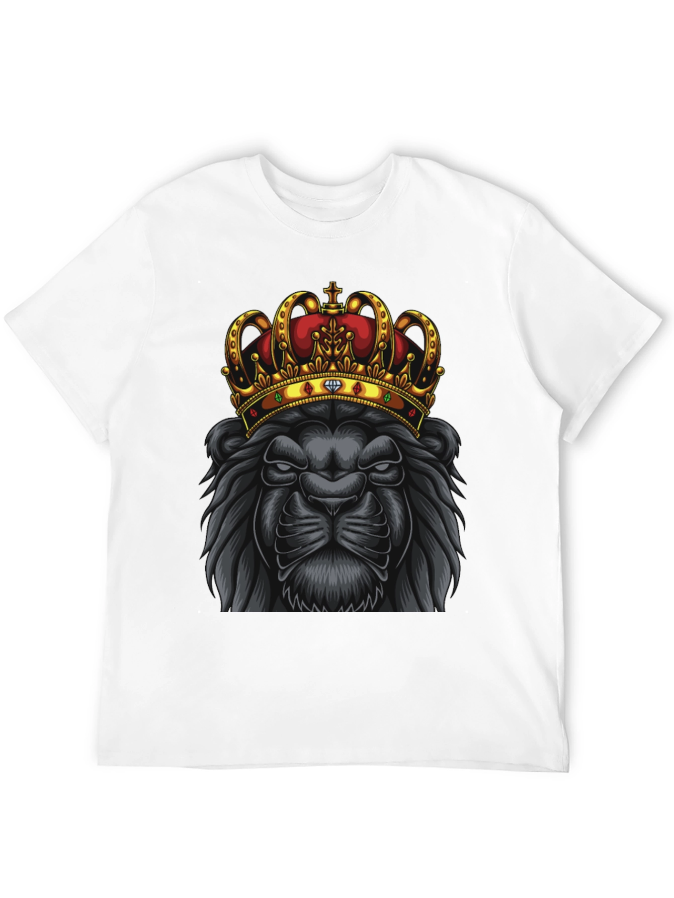 Black Lion King Graphic Tee - Black view 12