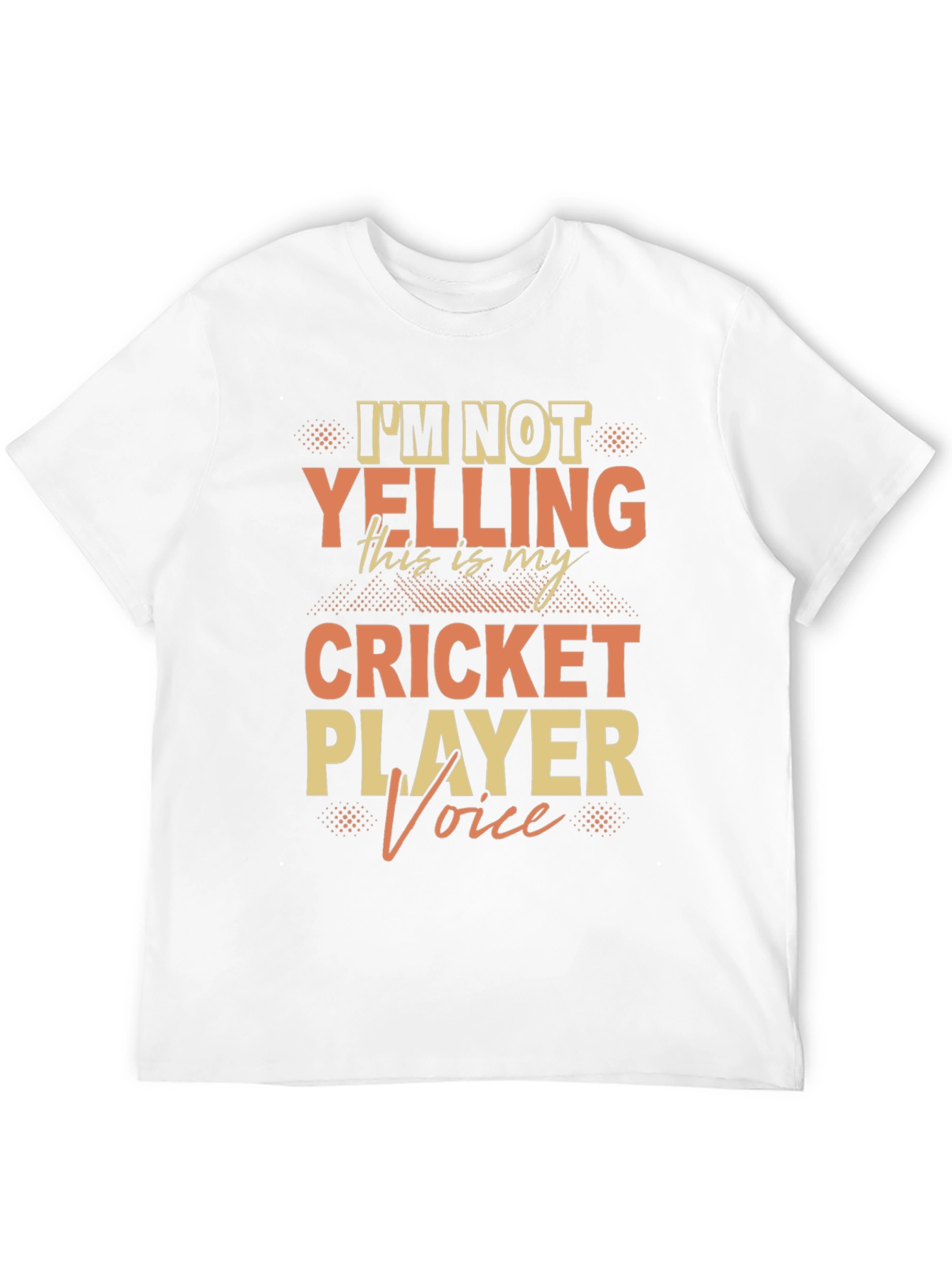 Black Cricket Player Voice T-Shirt view 12