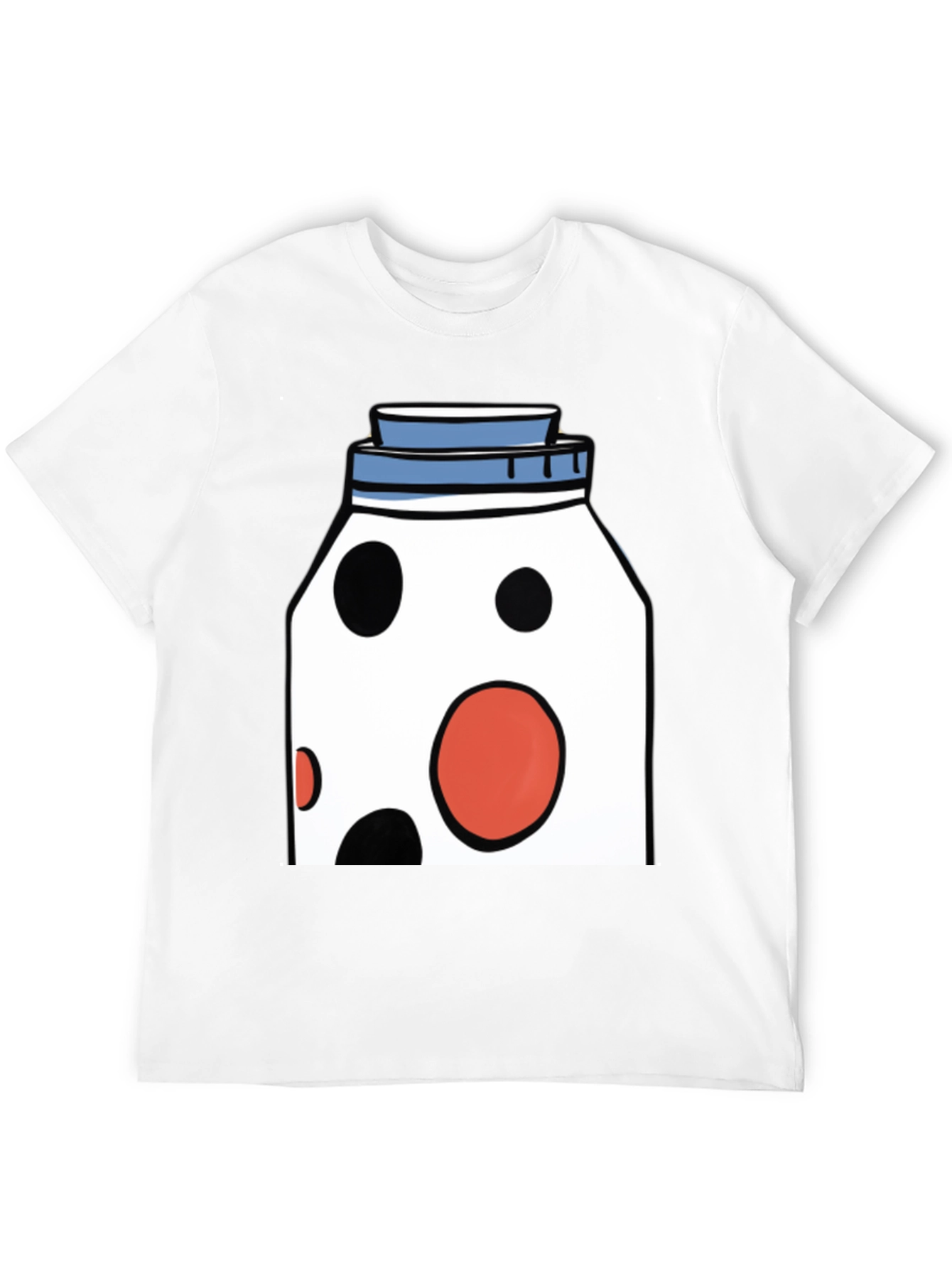 Black Funky Polka Dot Jar Graphic T-Shirt view 12