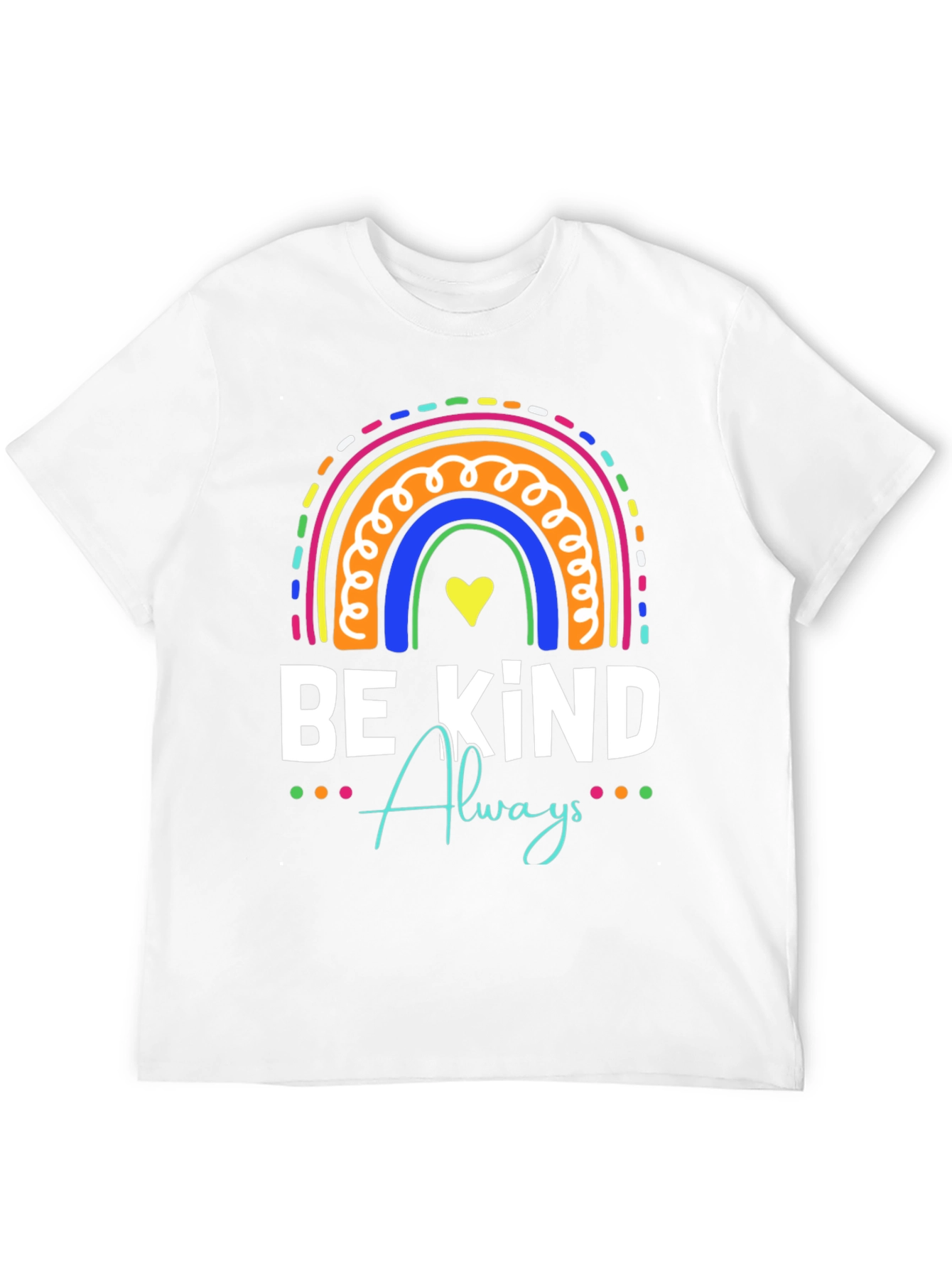 Black Be Kind Always Rainbow T-Shirt view 12