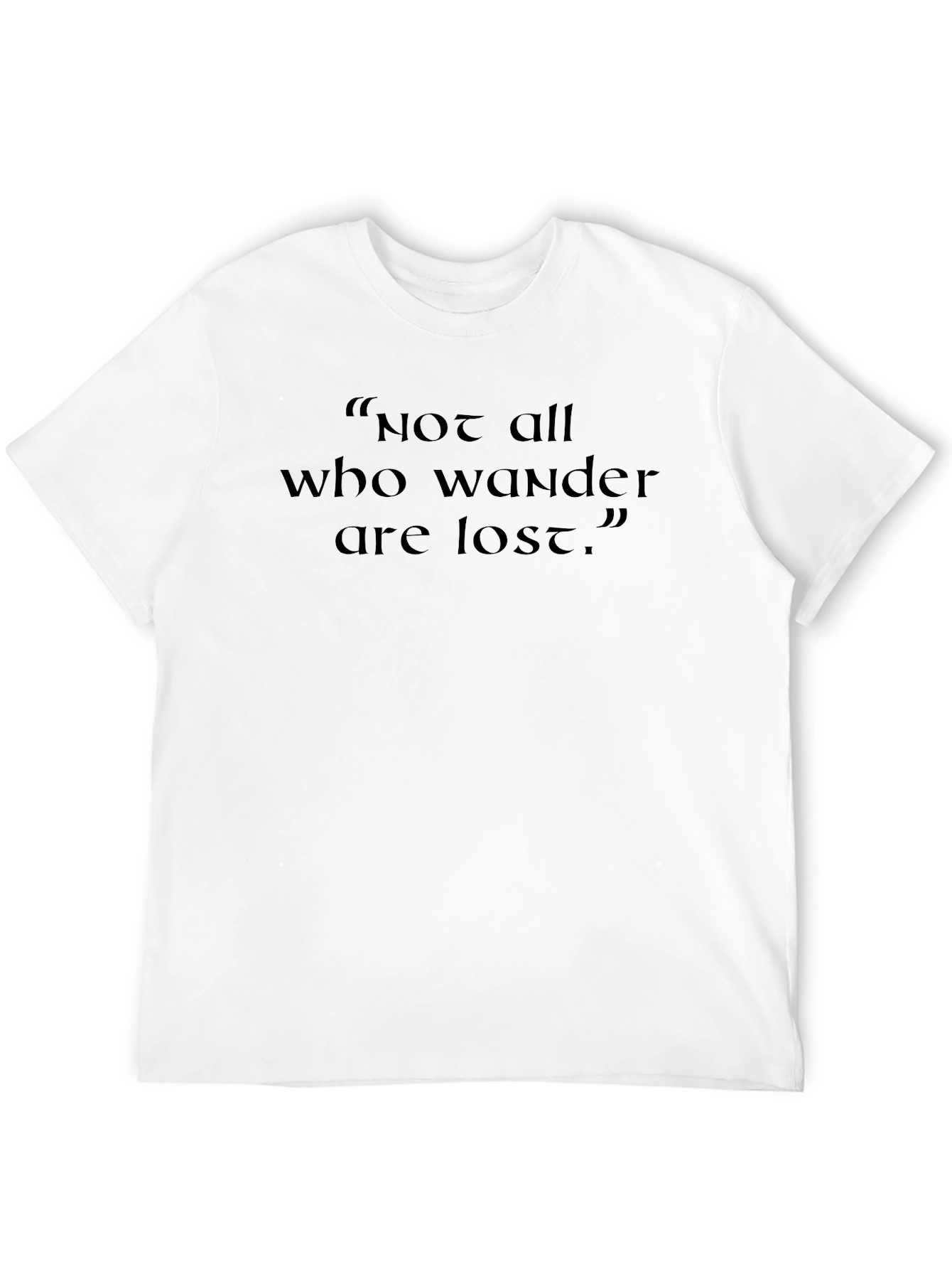 Black Not All Who Wander Are Lost T-Shirt view 12