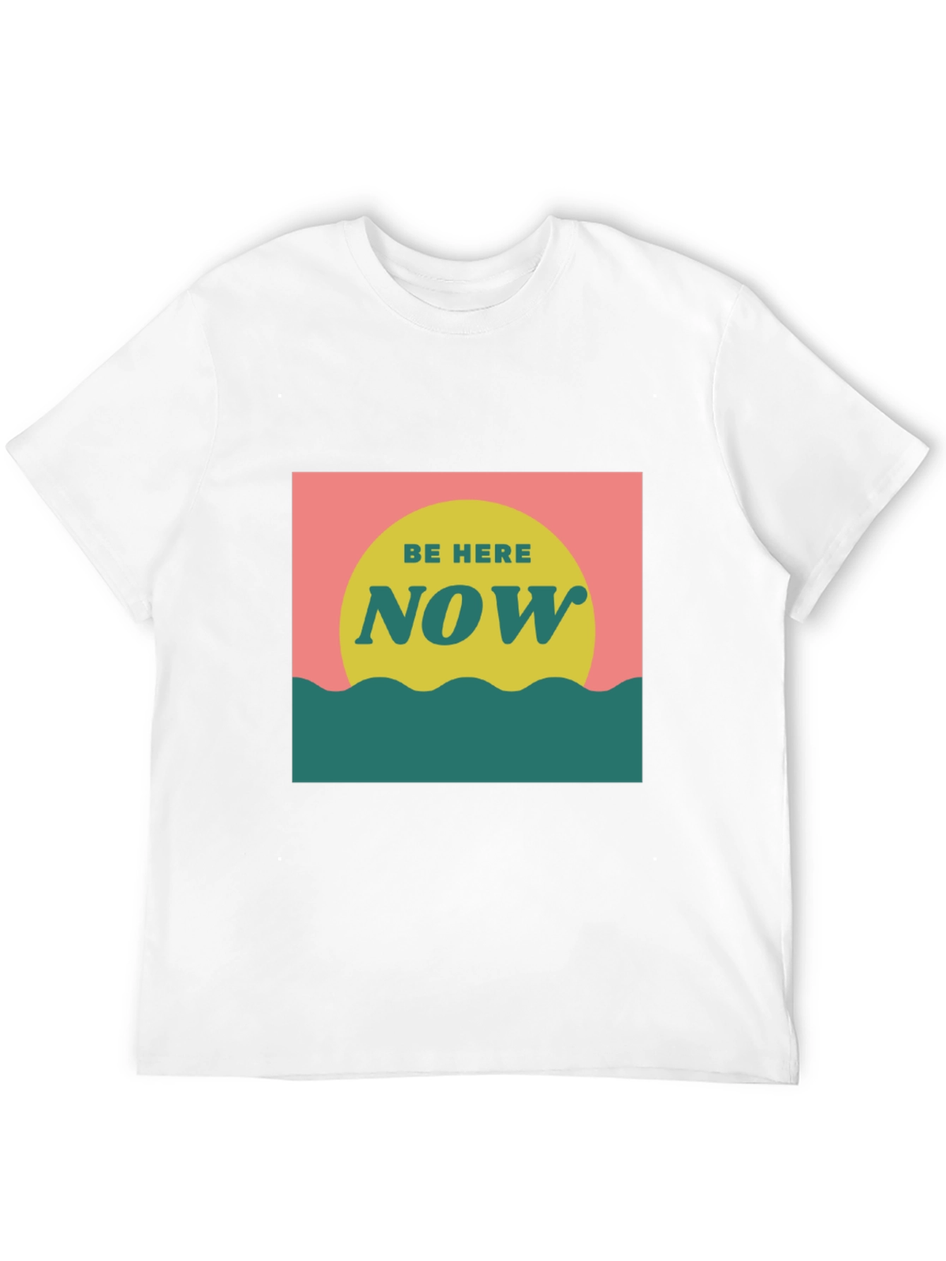Black Be Here Now Graphic Tee - Zen Inspired Comfort view 12