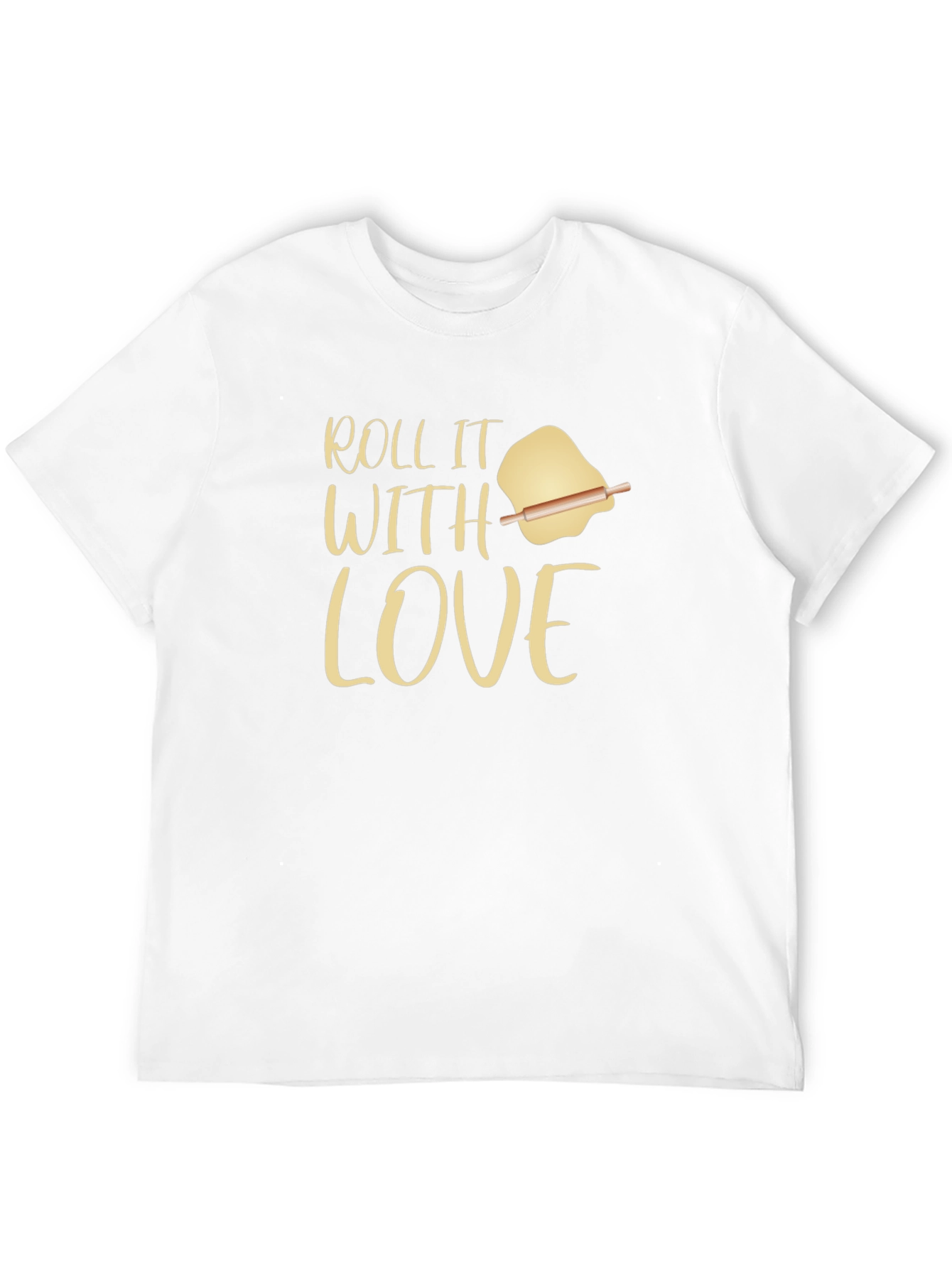 Black Roll It With Love Graphic T-Shirt - Unisex Cooking Tee view 12