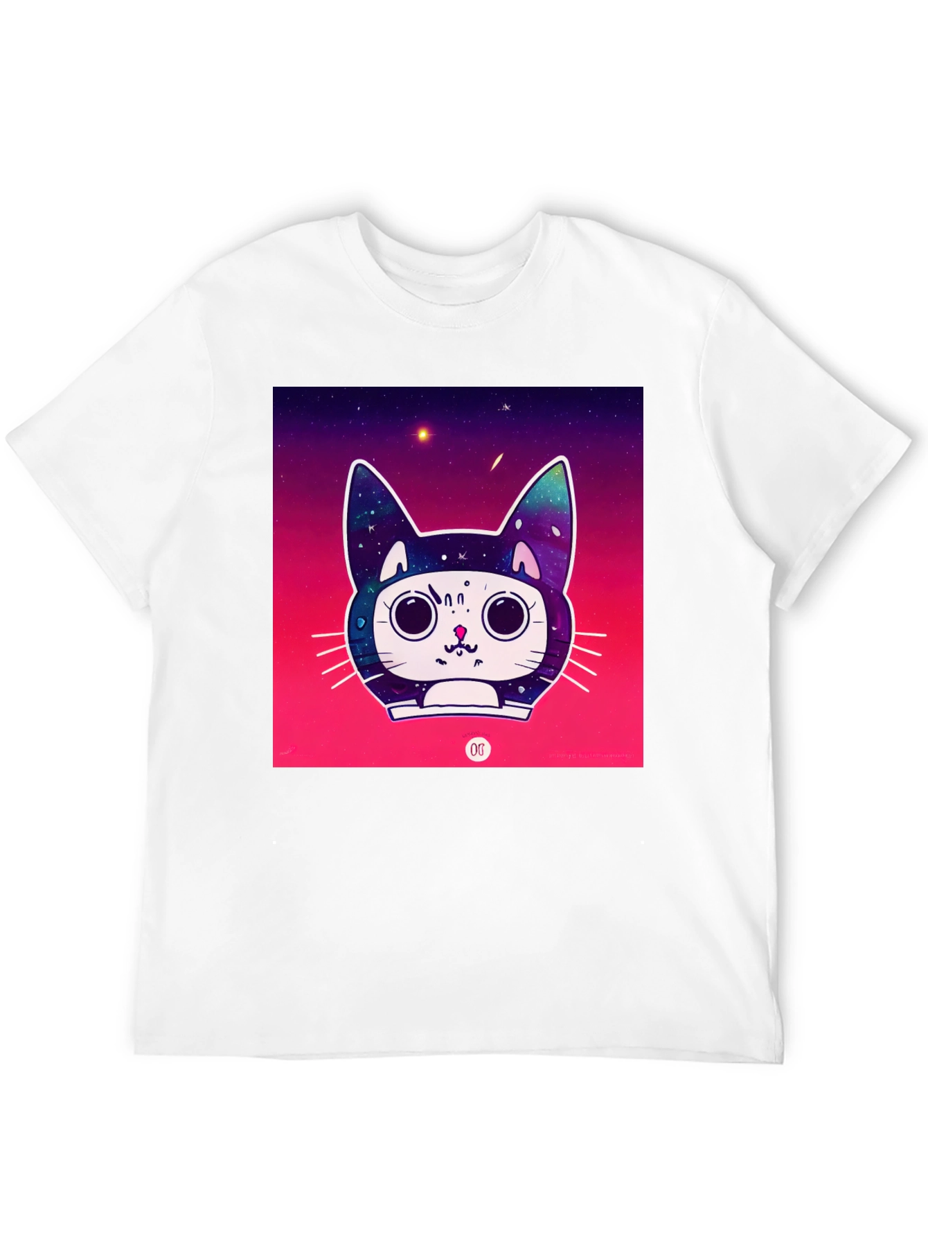 Black Space Cat Tee view 12