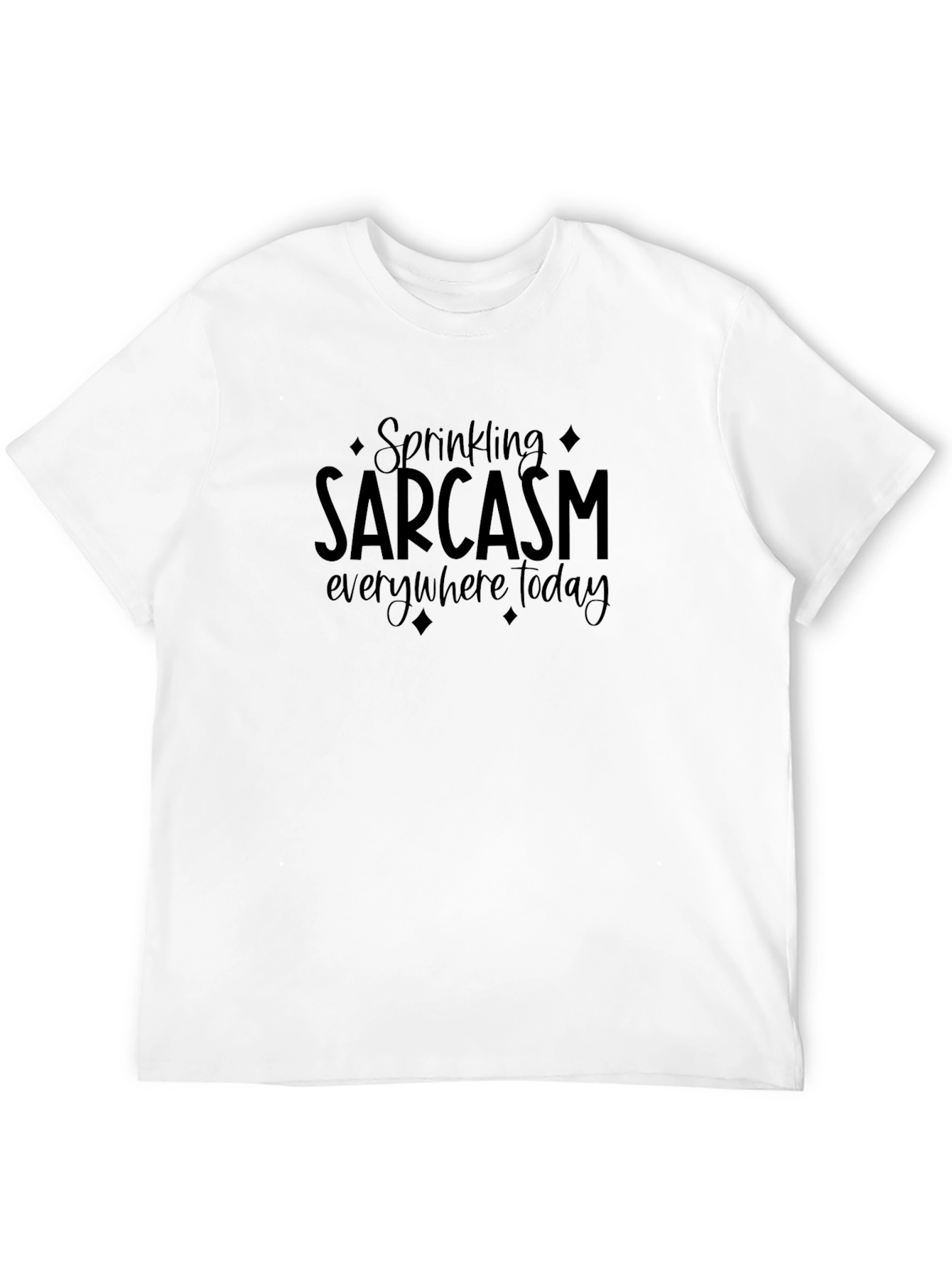 Black Sarcasm T-Shirt - Humor Tee - Black Cotton view 12