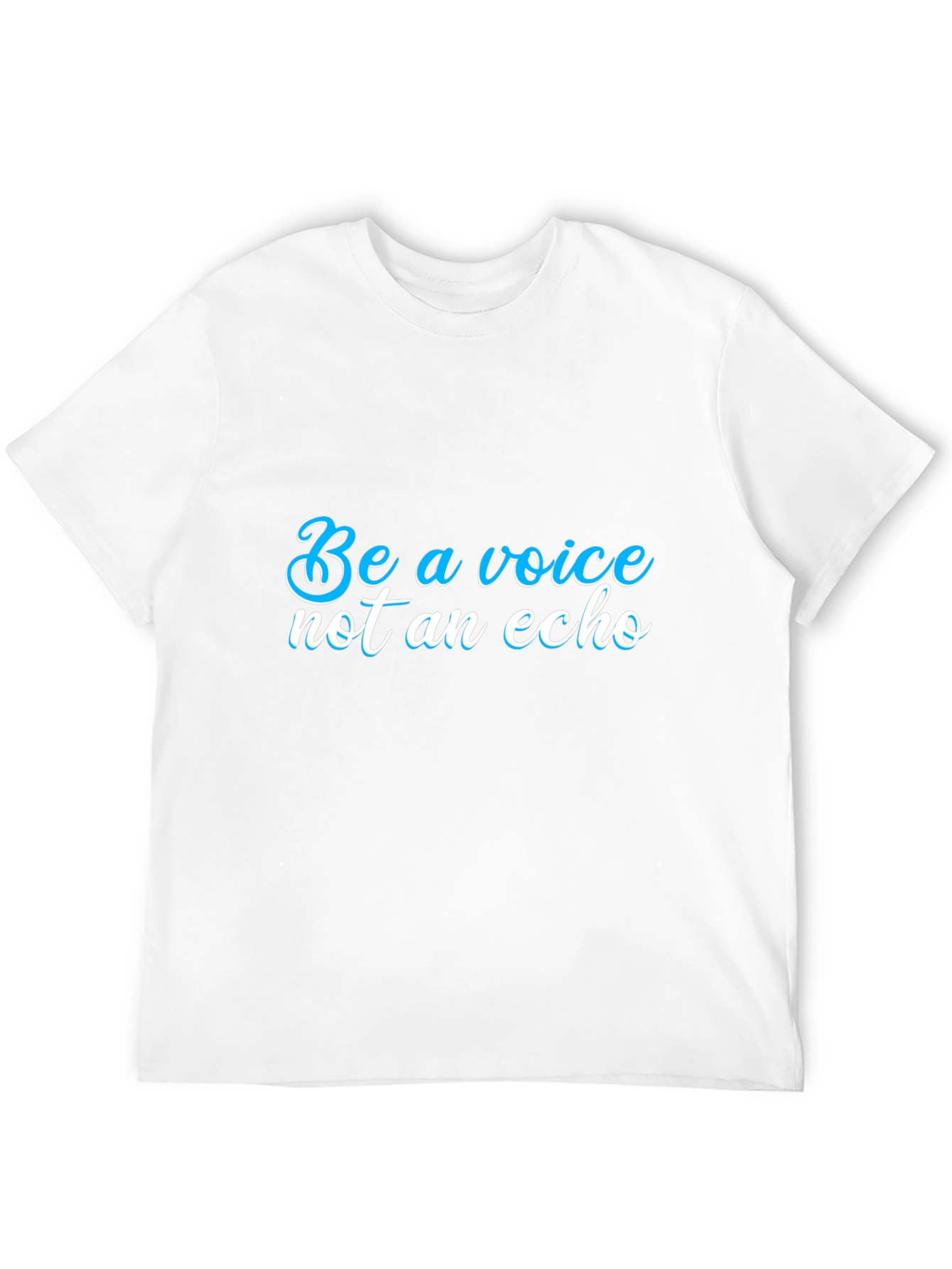 Black Be a Voice T-Shirt - Motivational Statement view 12