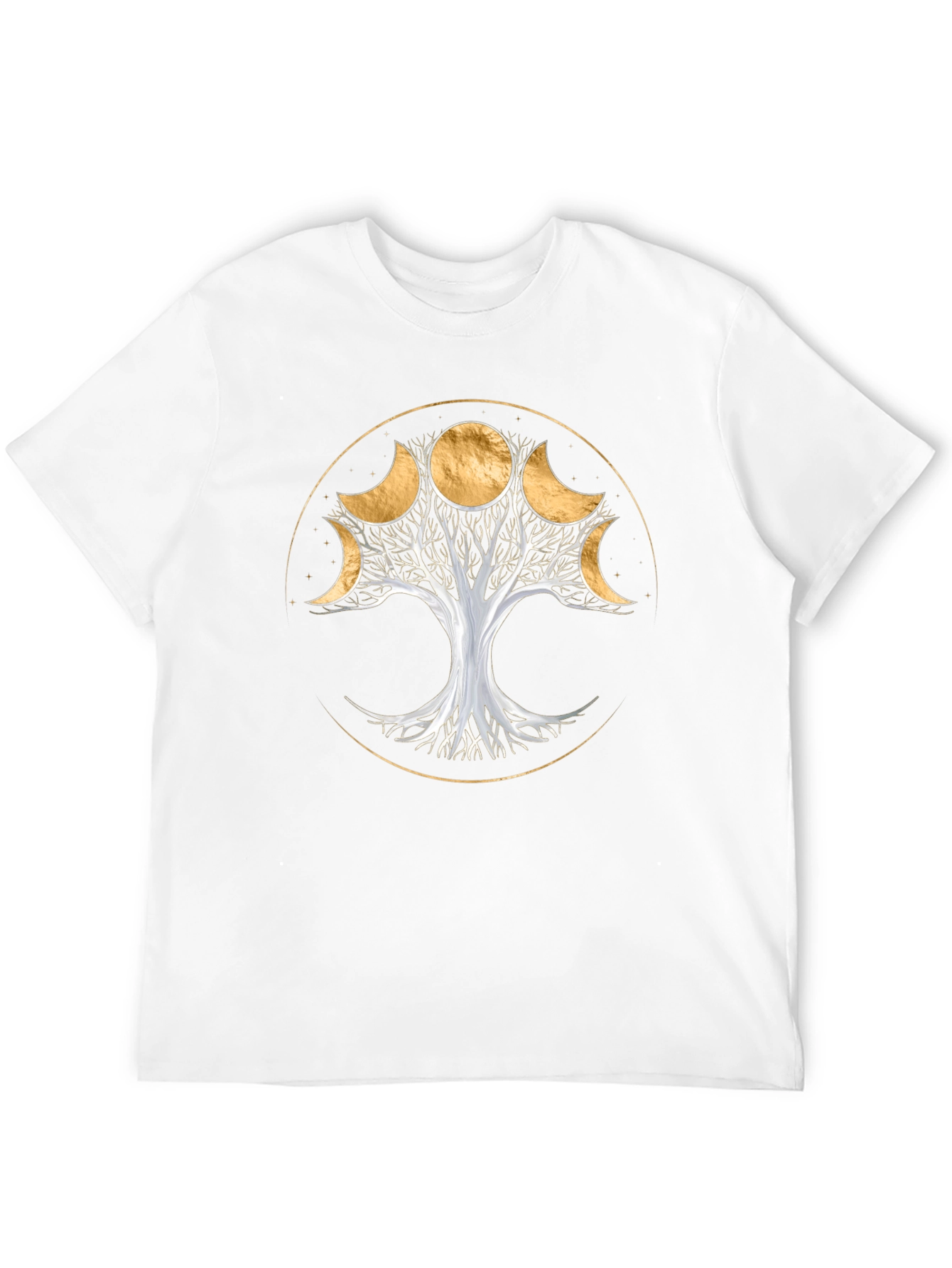 Black Moon Phase Tree T-Shirt - Spiritual Design view 12