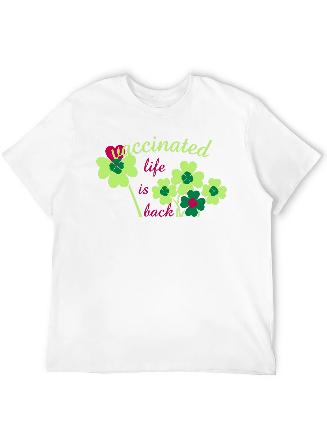 Black Vaccinated Life is Back T-Shirt view 12