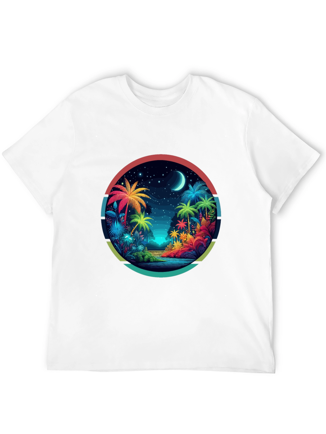 Black Tropical Palms Graphic Tee - Island Vibes view 12