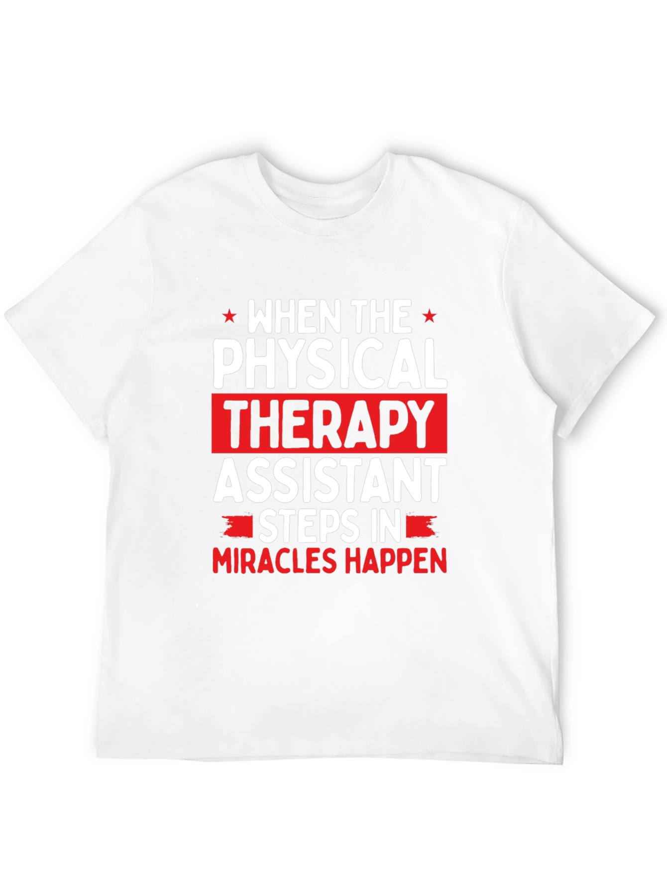 Black Physical Therapy Assistant Graphic T-Shirt view 12