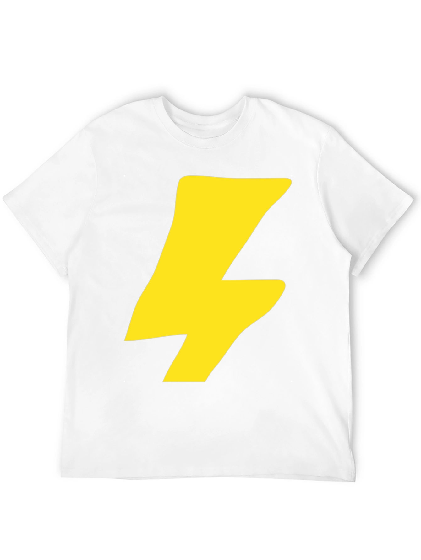 Black Flash Bolt Graphic Tee - Black Cotton Crew Neck T-Shirt view 12