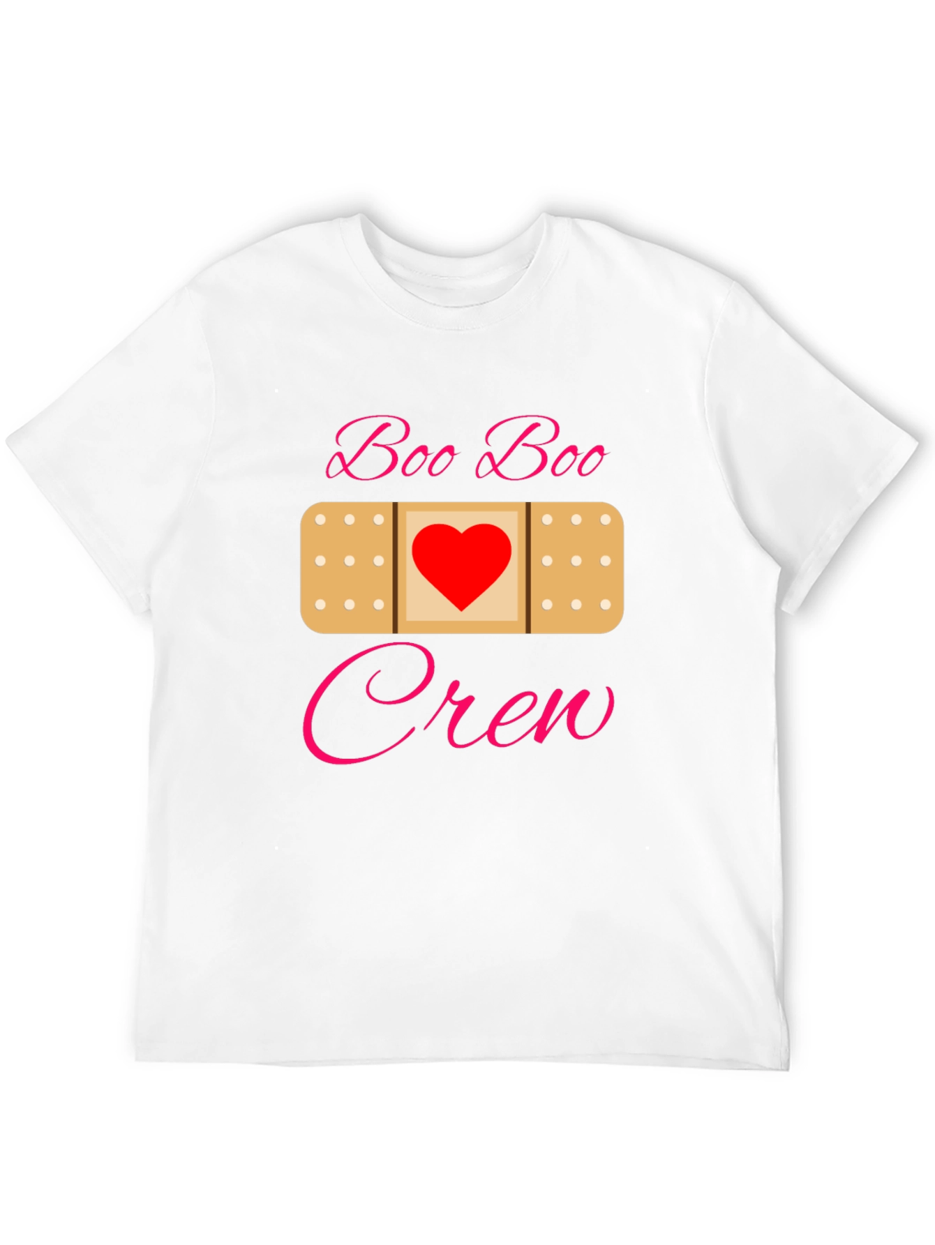 Black Boo Boo Crew Bandage Heart T-Shirt view 12
