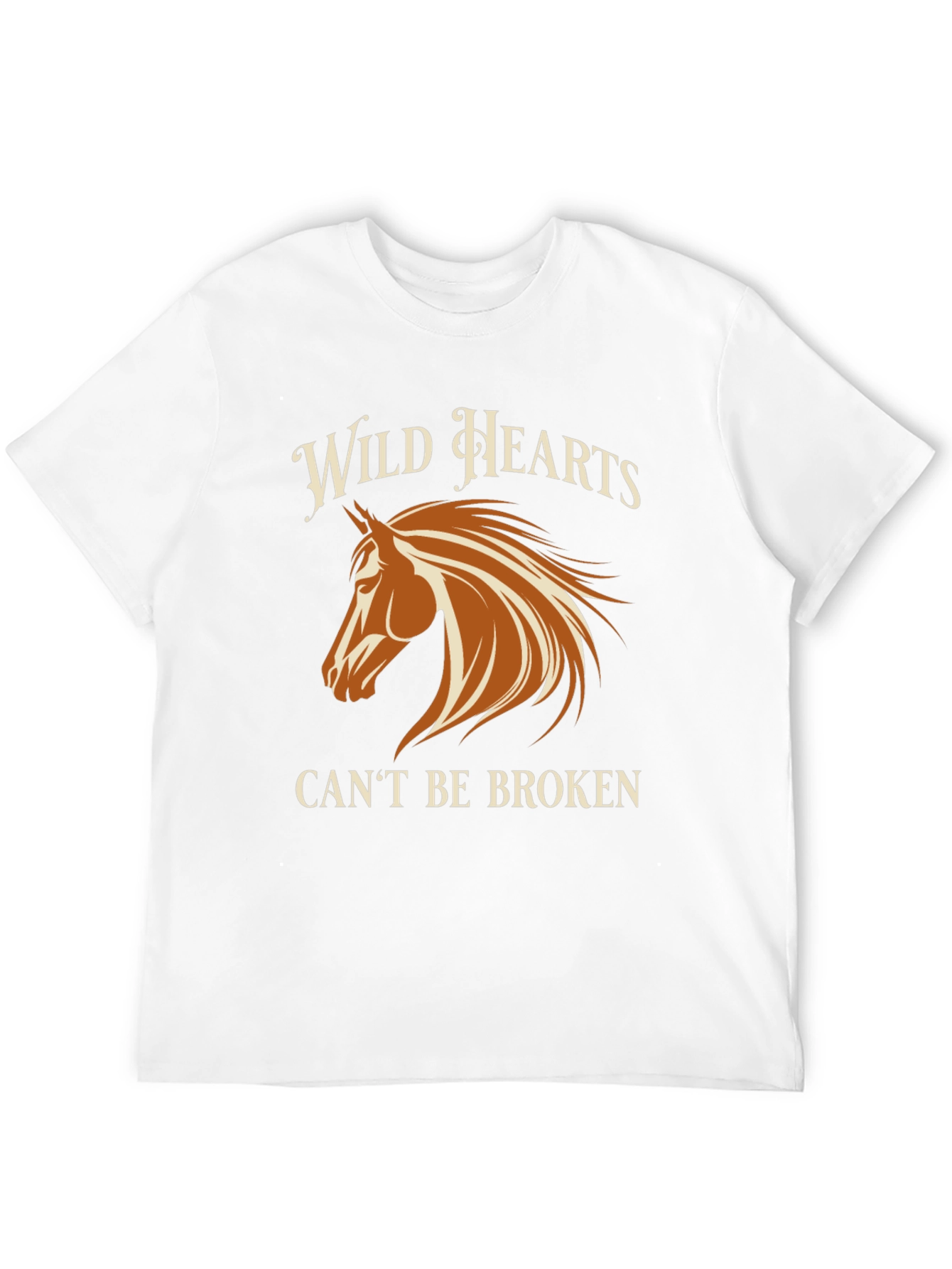 Black Wild Hearts Horse Graphic Black T-Shirt view 12