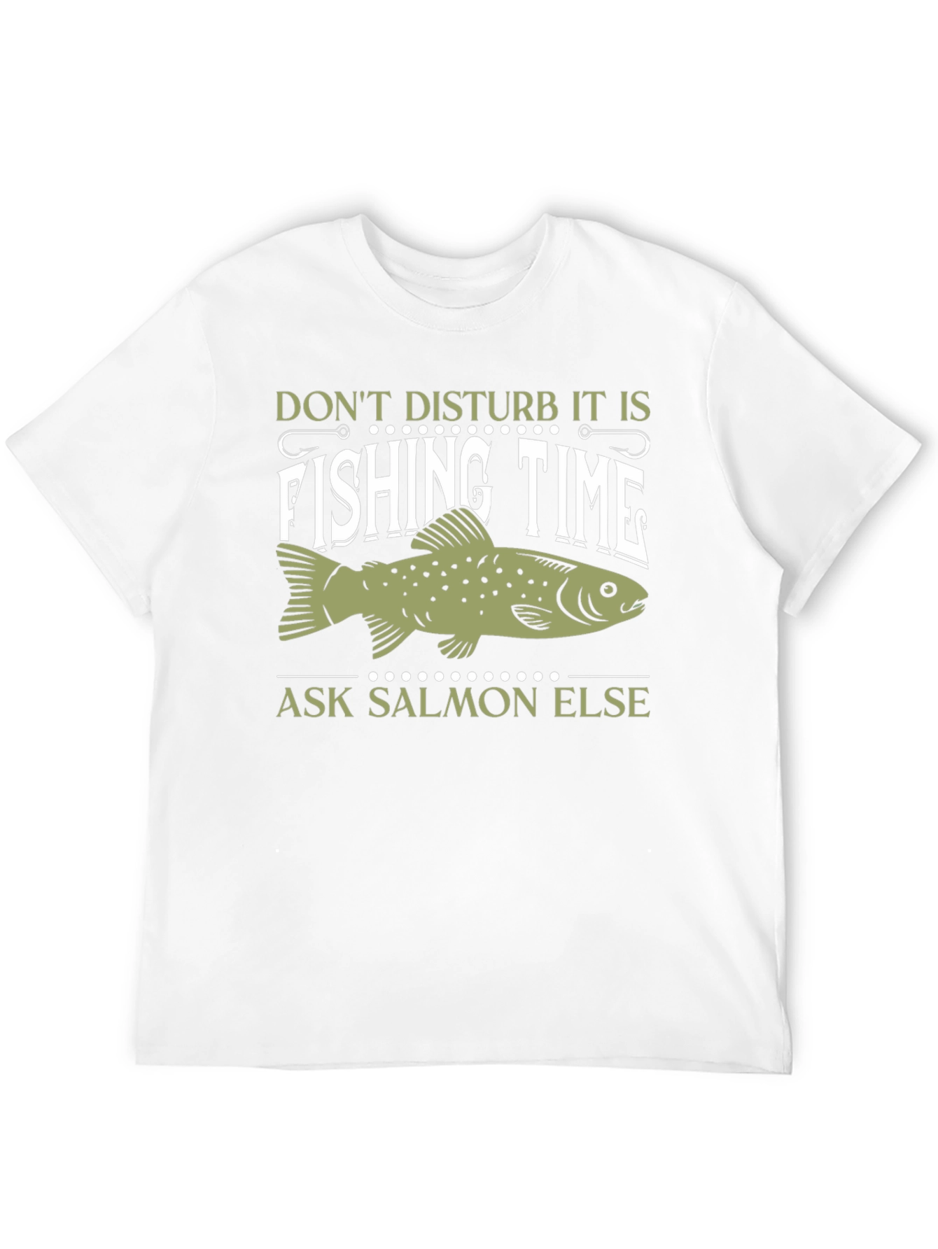 Black Fishing Time T-Shirt - Ask Salmon Else! view 12