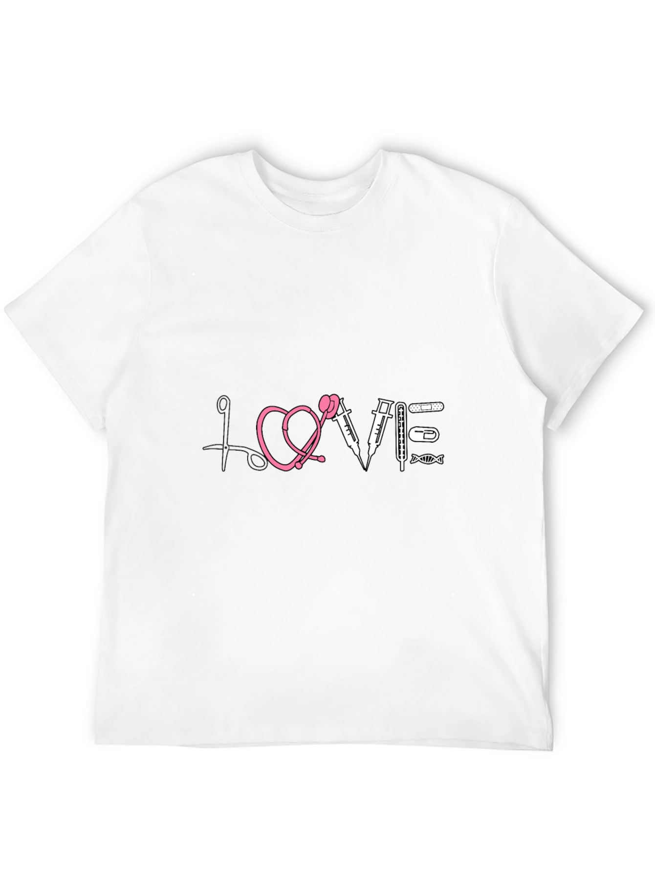 Black Nurse Love T-Shirt, Medical Gift view 12